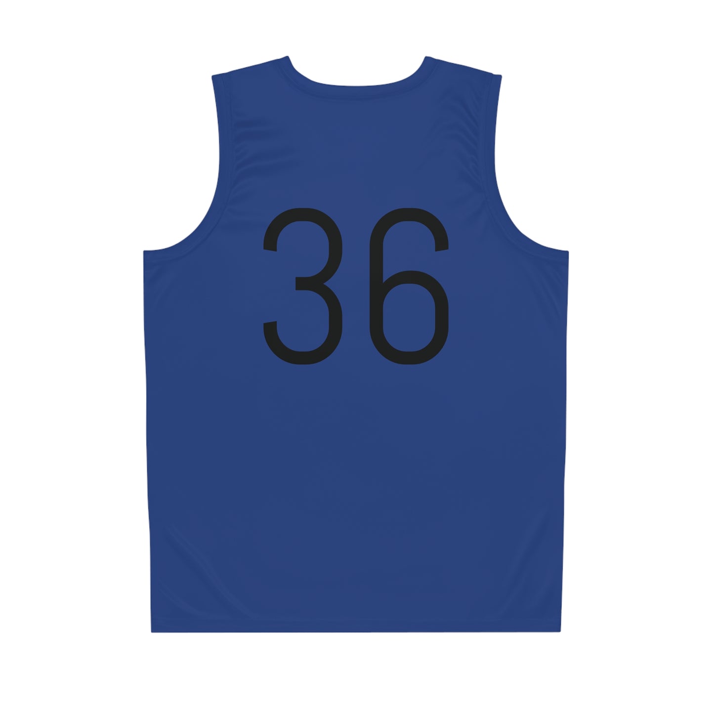 Blue "Baddie Street" #36 Classy Heart Alt. Basketball Jersey
