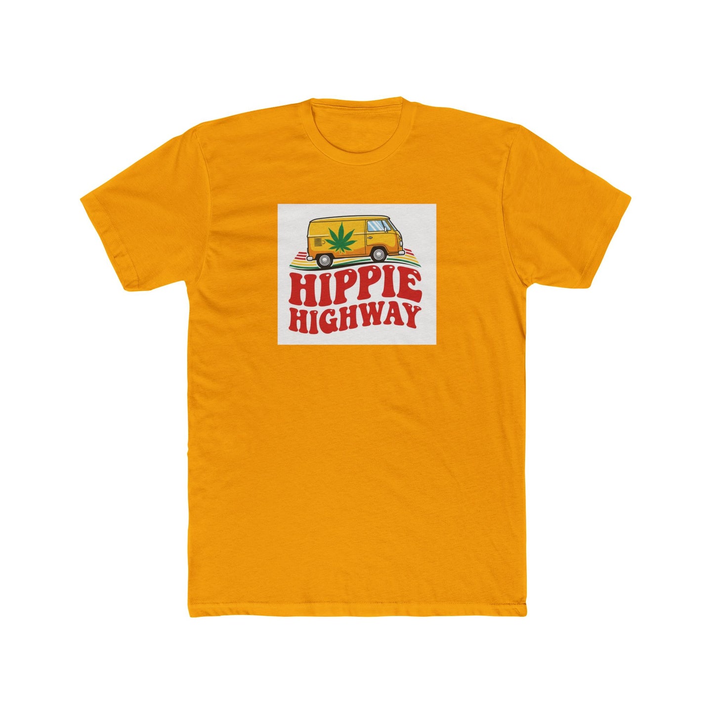 "Hippie Highway" Riding High Cotton Crew Tee,