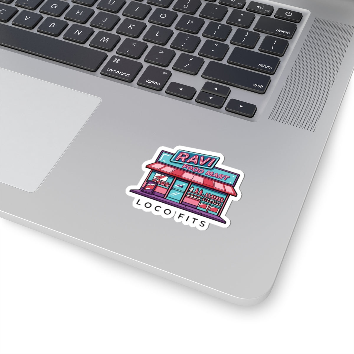 Ravi Food Mart Sticker - Colorful Kiss-Cut Vinyl Decal for Laptops and Water Bottles