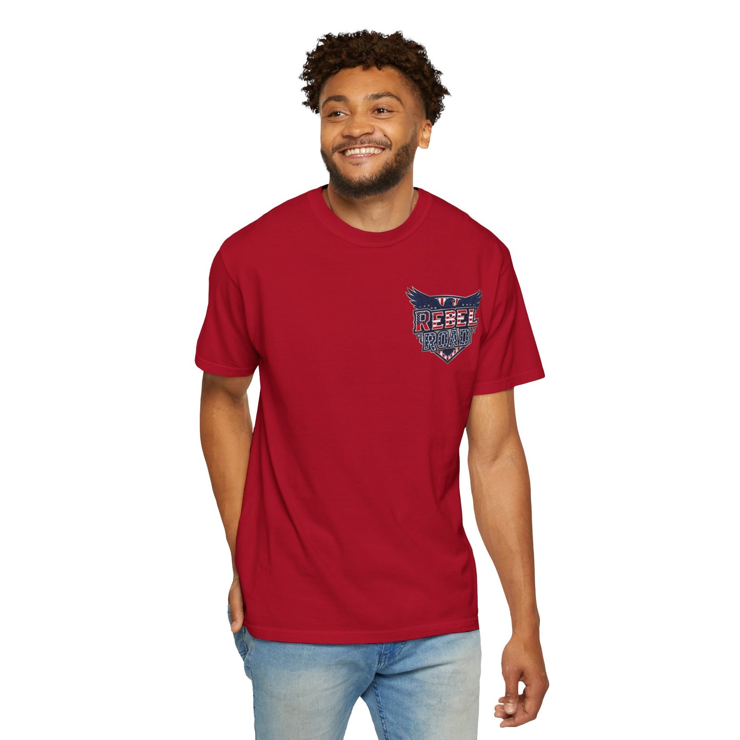 "Rebel Road" American Dream Pocket Logo Graphic Tee