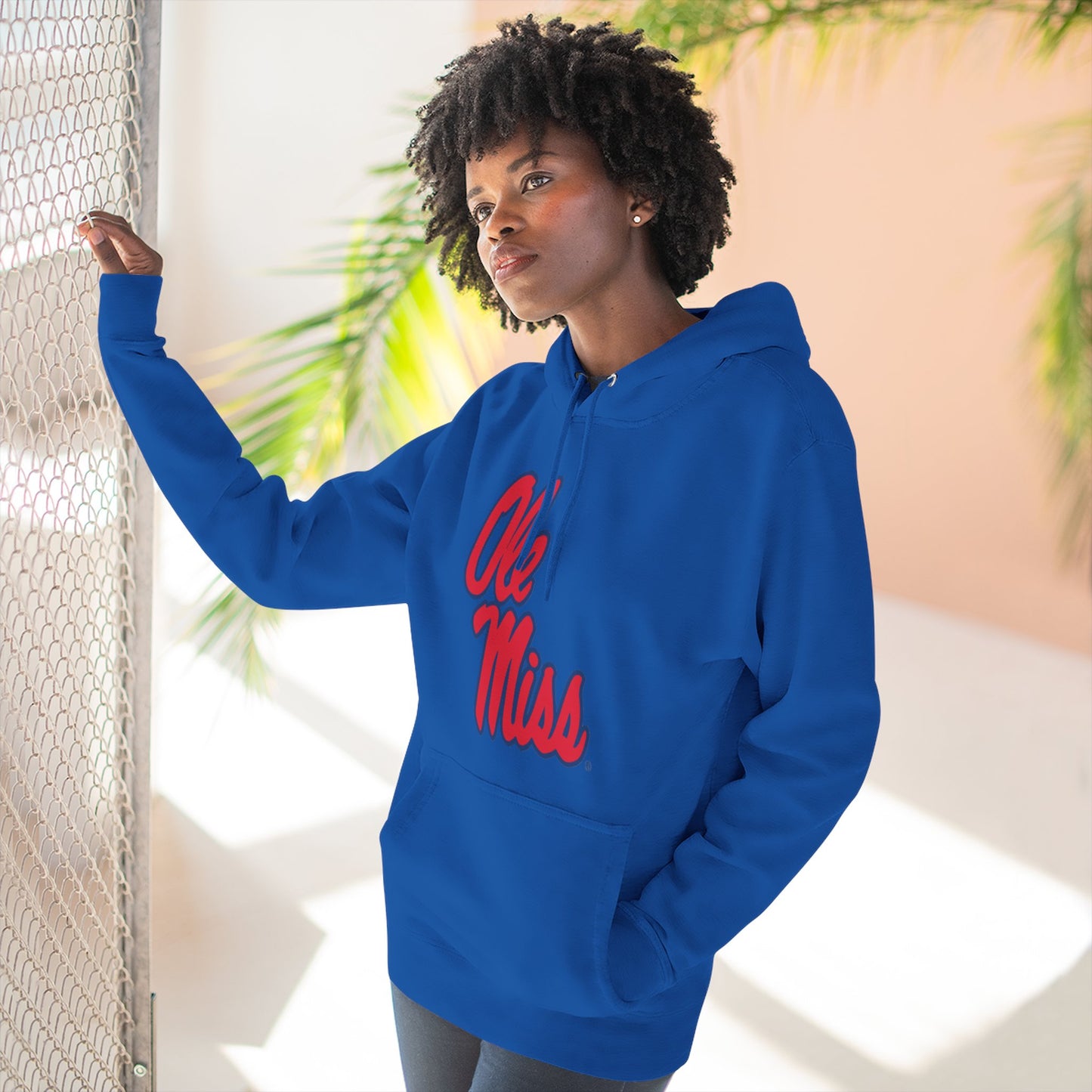'Ole Miss Script' Three-Panel Fleece Hoodie