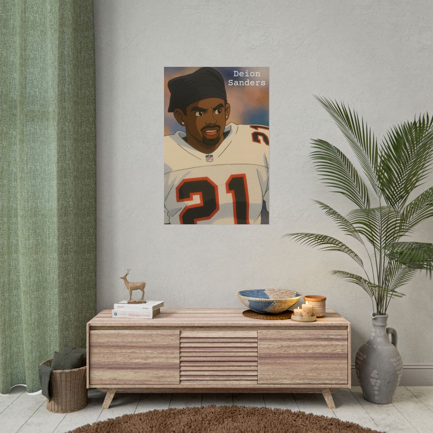Loco Fits Anime Football 'Deion Sanders' Poster