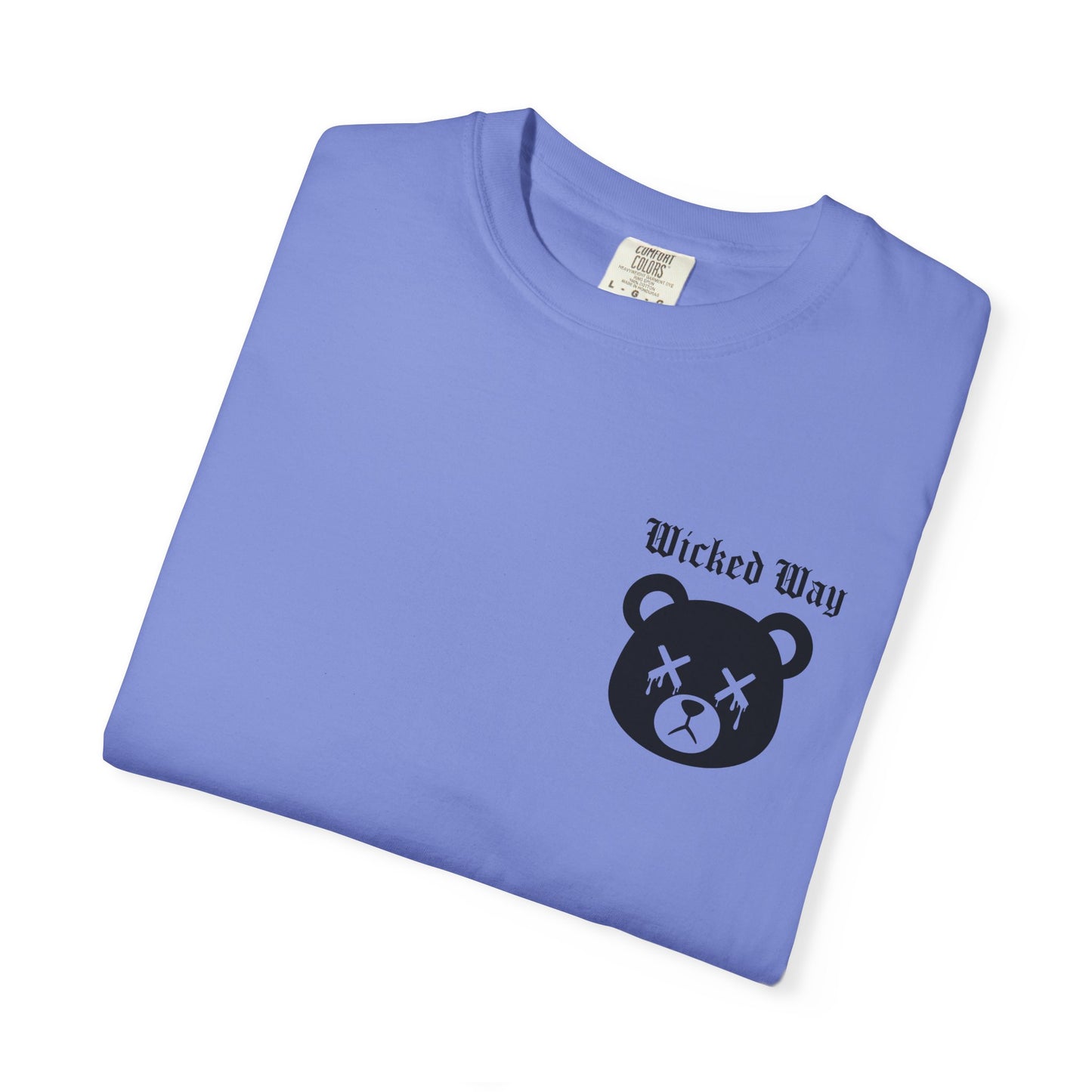 "Wicked Way" Dead Bear Head Pocket Logo Graphic T-Shirt (Multi Color Options)