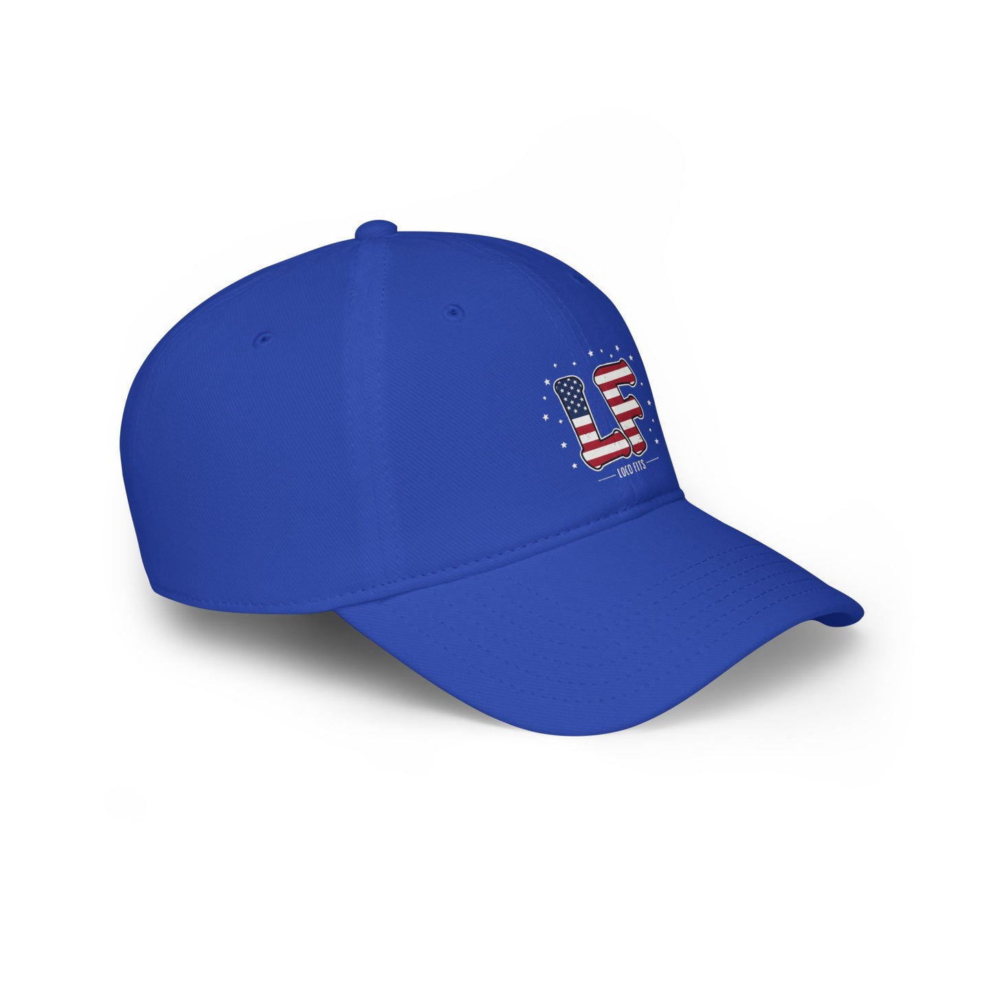 Patriotic 'Liberty and Freedom' Loco Fits Low Profile Baseball Cap - Stylish American Flag Design