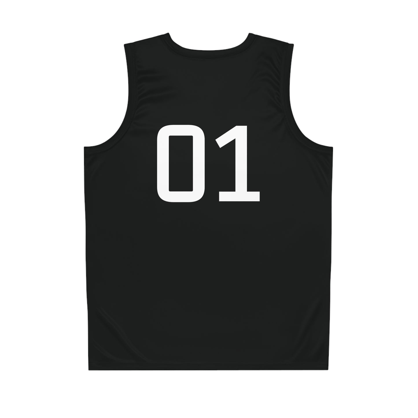 Black "Rebel Road" #01 Iconic Muscle Basketball Jersey