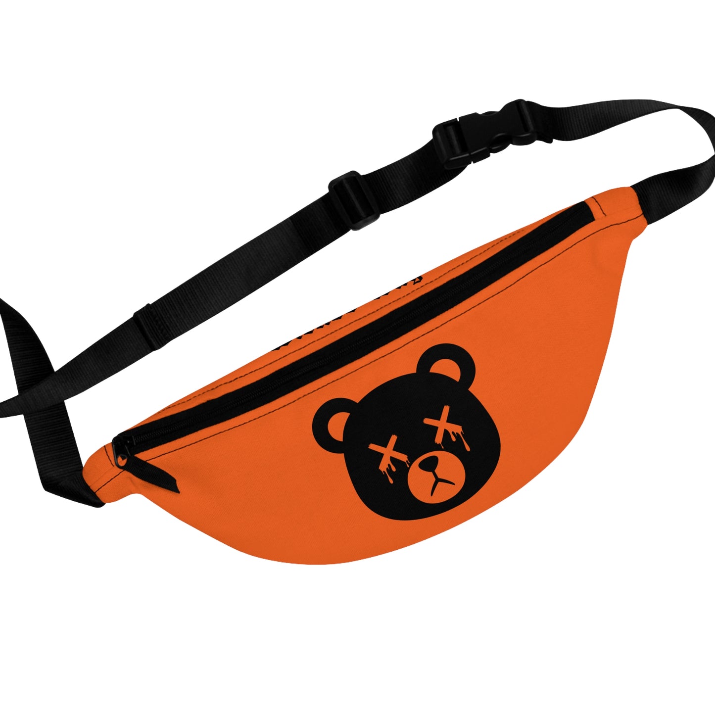 Orange "Wicked Way" Dead Bear Head Fanny Pack