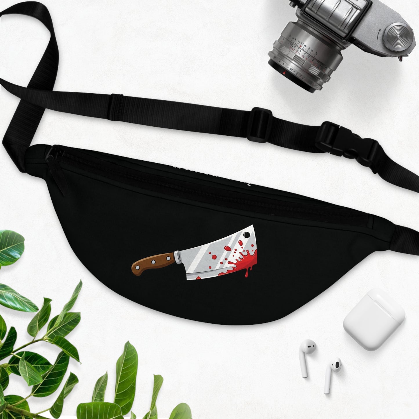 Black "Wicked Way" Butcher Knife Fanny Pack