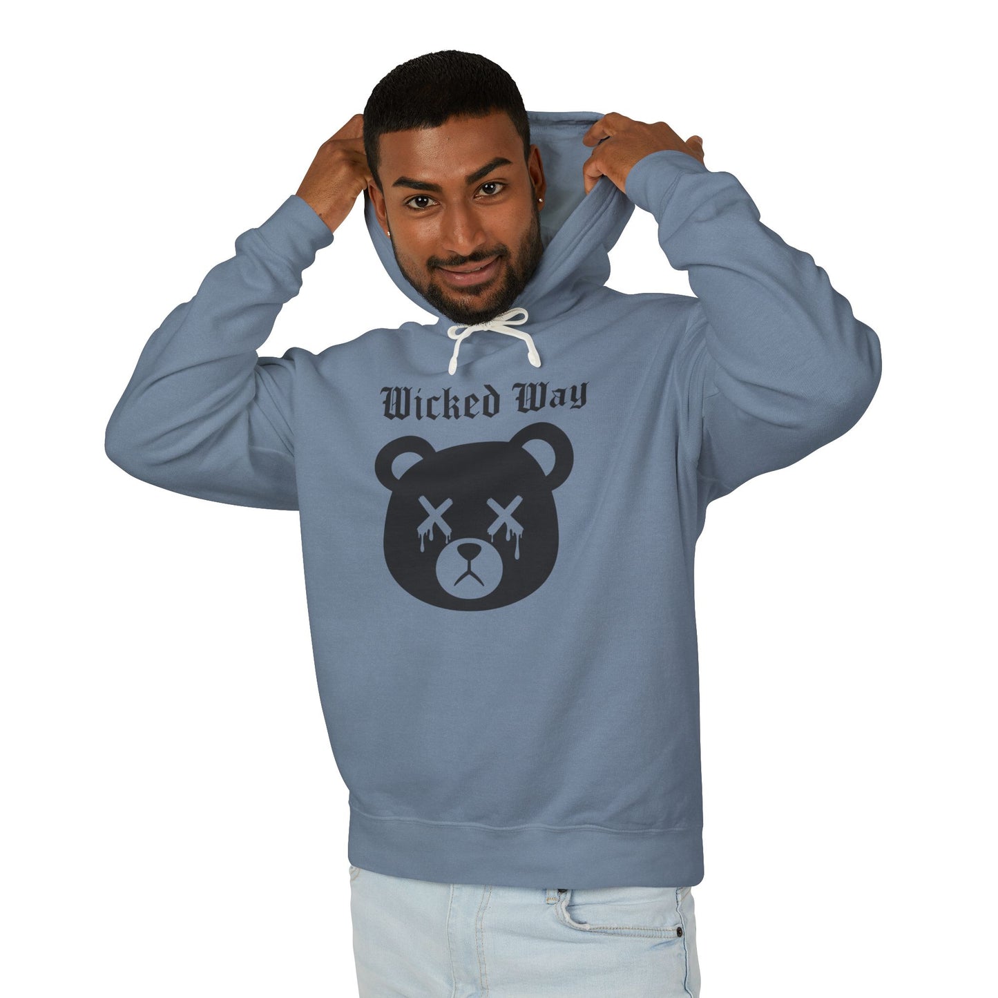 "Wicked Way" Deady Bear Head Graphic Hoodie