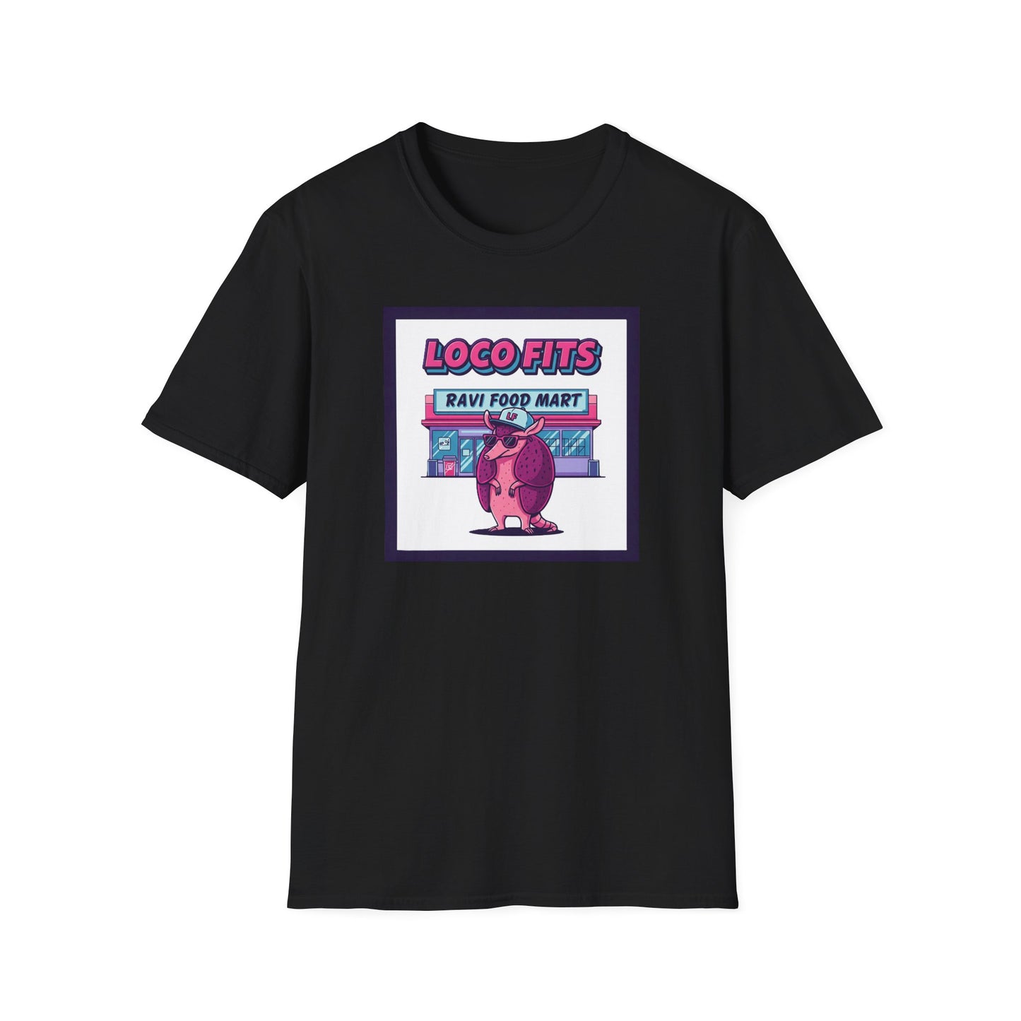 Loco Fits Ravi Food Mart Armadillo Graphic Tshirt