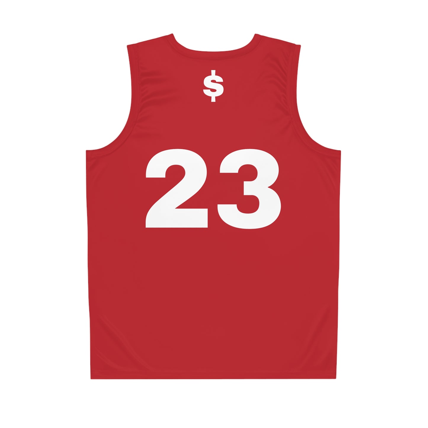 Red "Hustler Ave" #23 Diamond Status Alt. Basketball Jersey