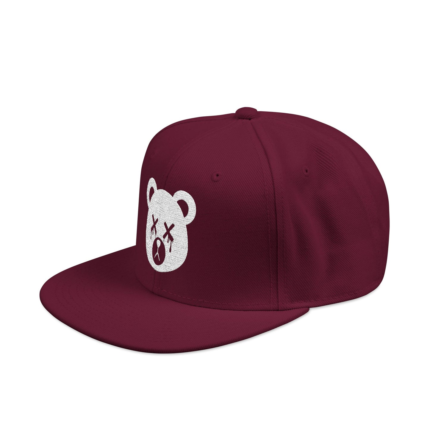 "Wicked Way" Dead Bear Head Alt. White Logo Snapback Hat (Multi Color Options)