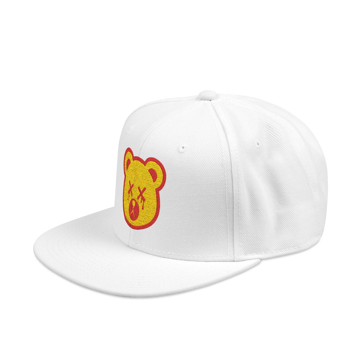 "Wicked Way" Deady Bear Head Yellow & Red Logo Snapback