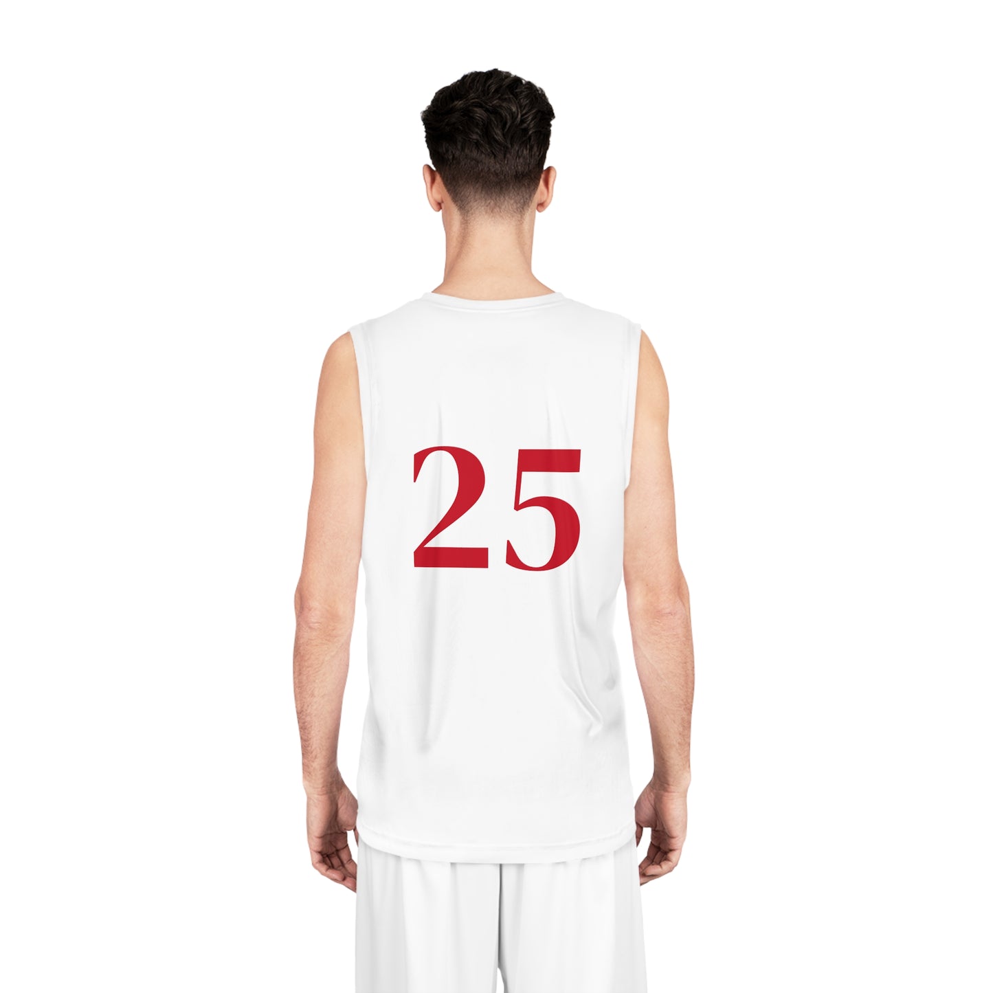 White "Rebel Road" #25 American Muscle Basketball Jersey