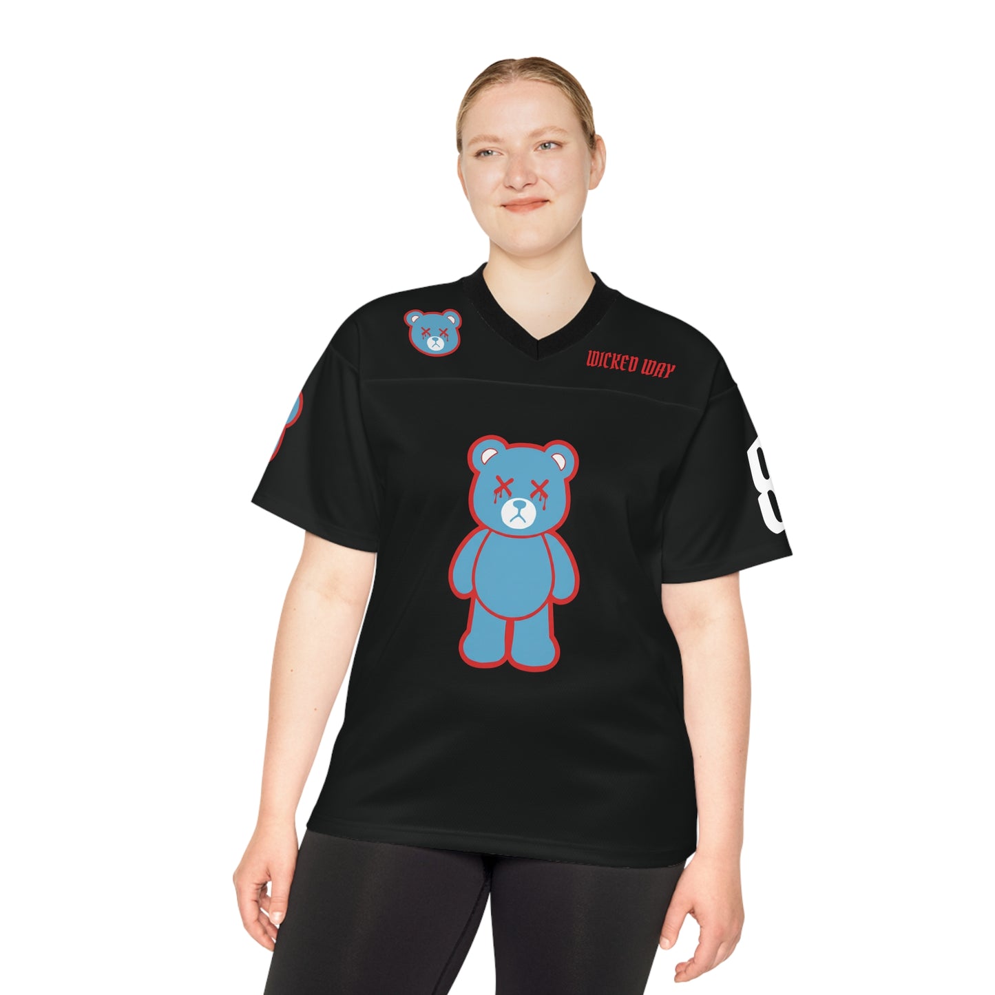 "Wicked Way" #85 Okonkwo Deady Bears Football Jersey