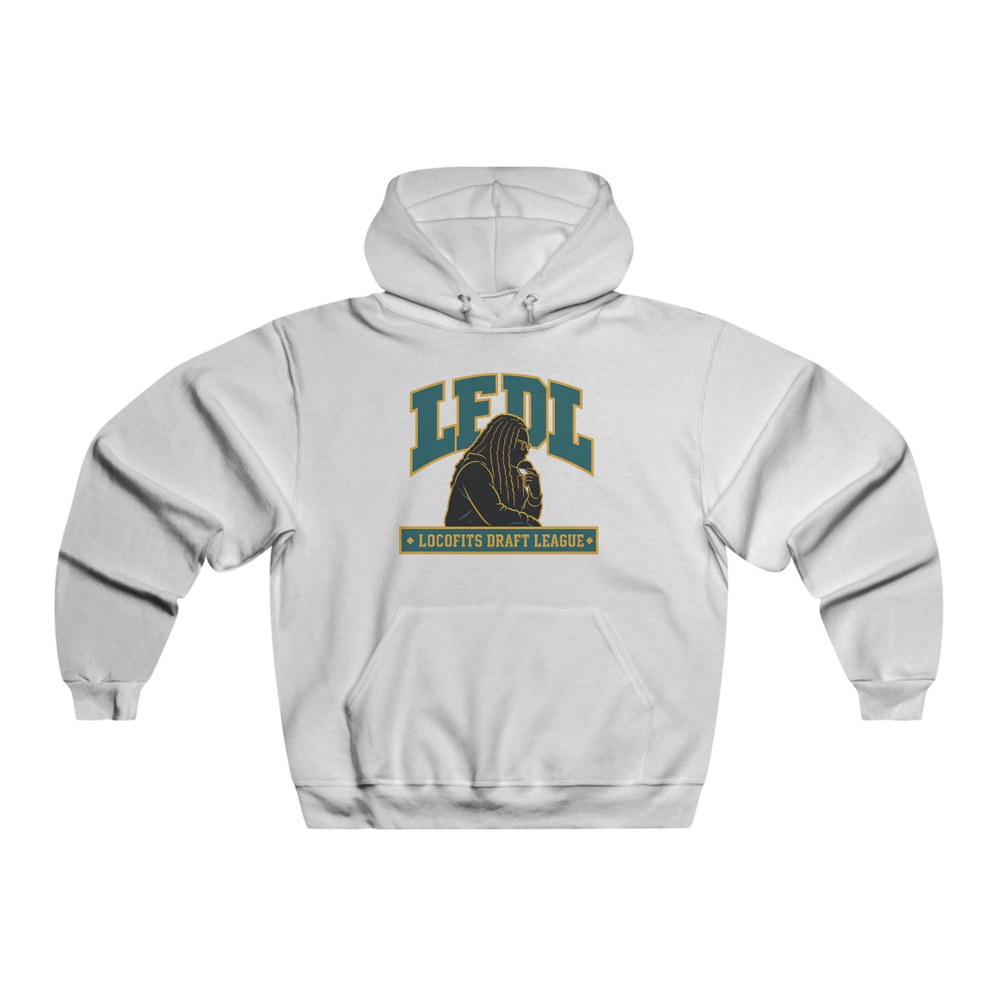 LocoFits Draft League LFDL Portrait Silhouette NC Men's NUBLEND® Hooded Sweatshirt