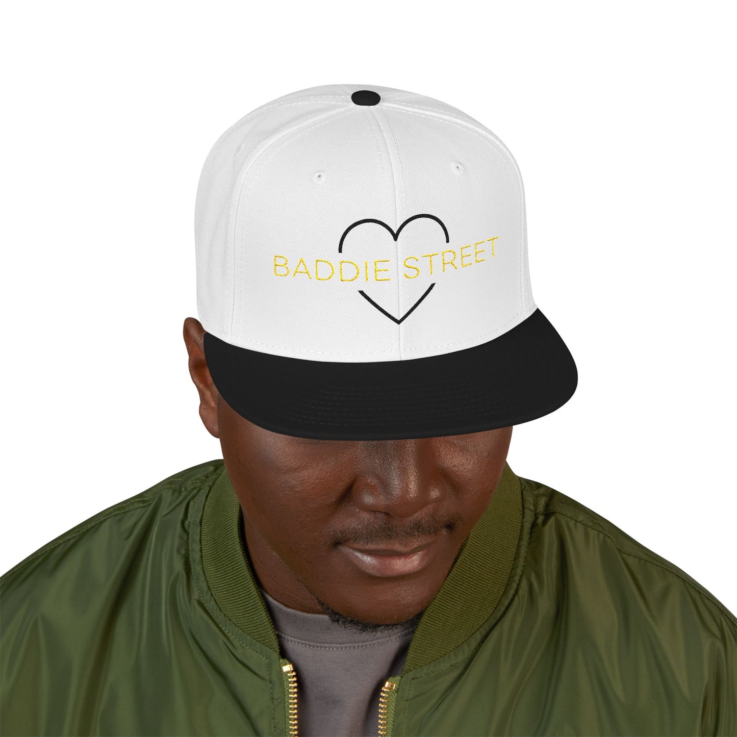 "Baddie Street" Classy Heart Logo Snapback Hat