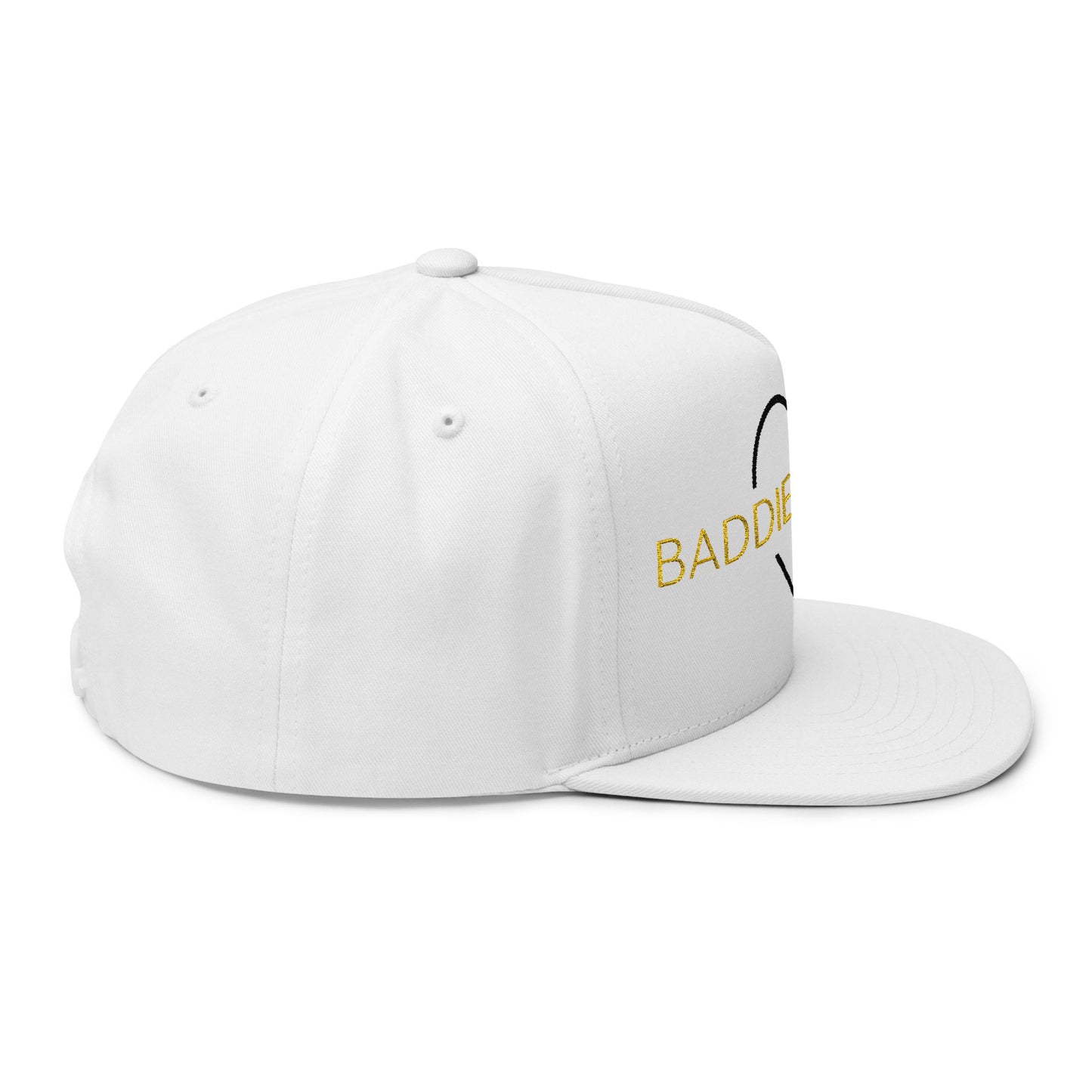 White "Baddie Street" #4 Classy Heart Snapback