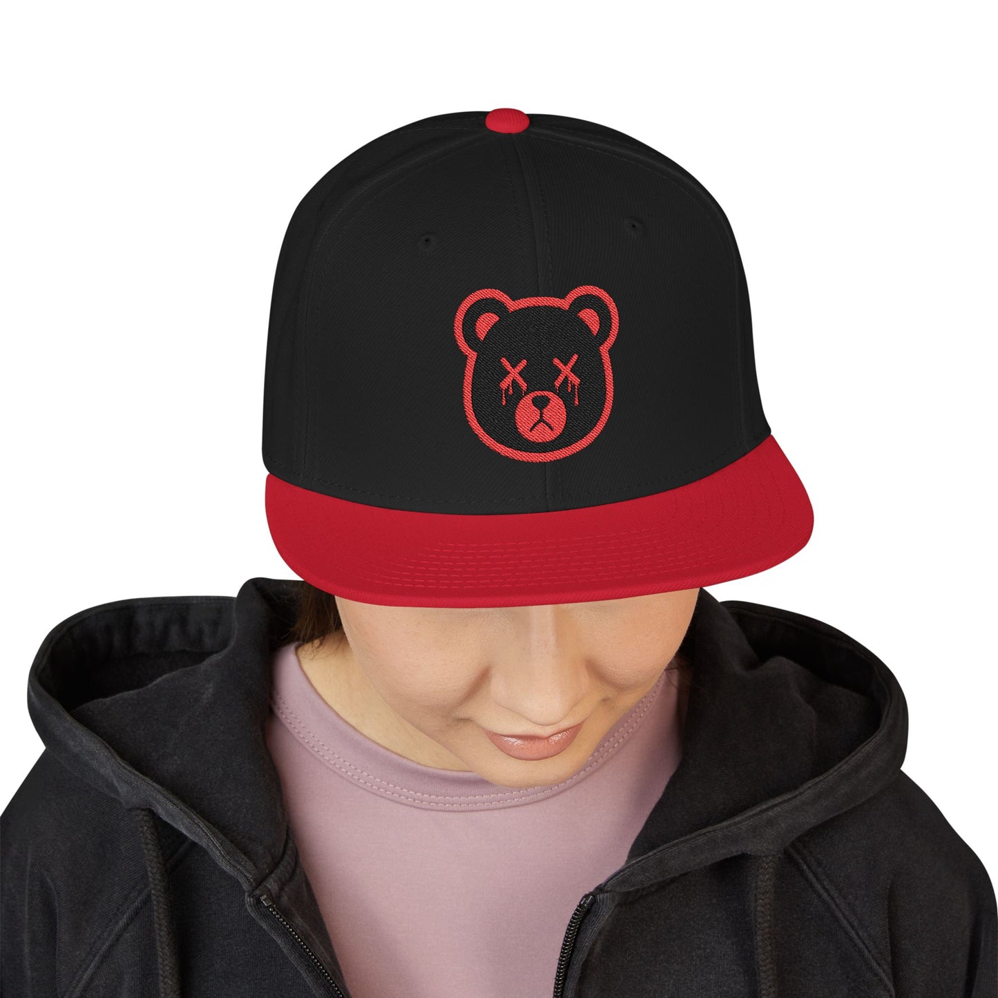 "Wicked Way" Deady Bear Embroidered Snapback Cap