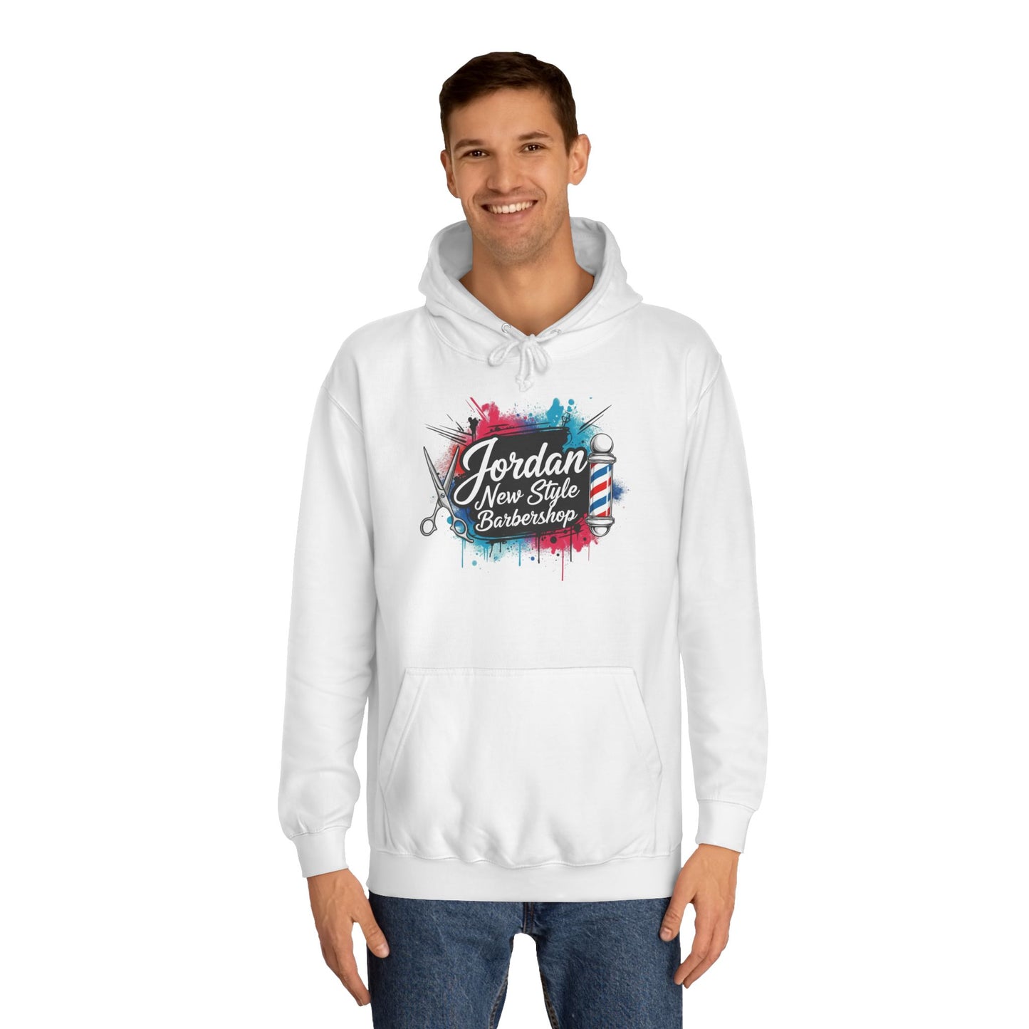 Jordan New Style Barbershop Alternative Logo V2 College Hoodie