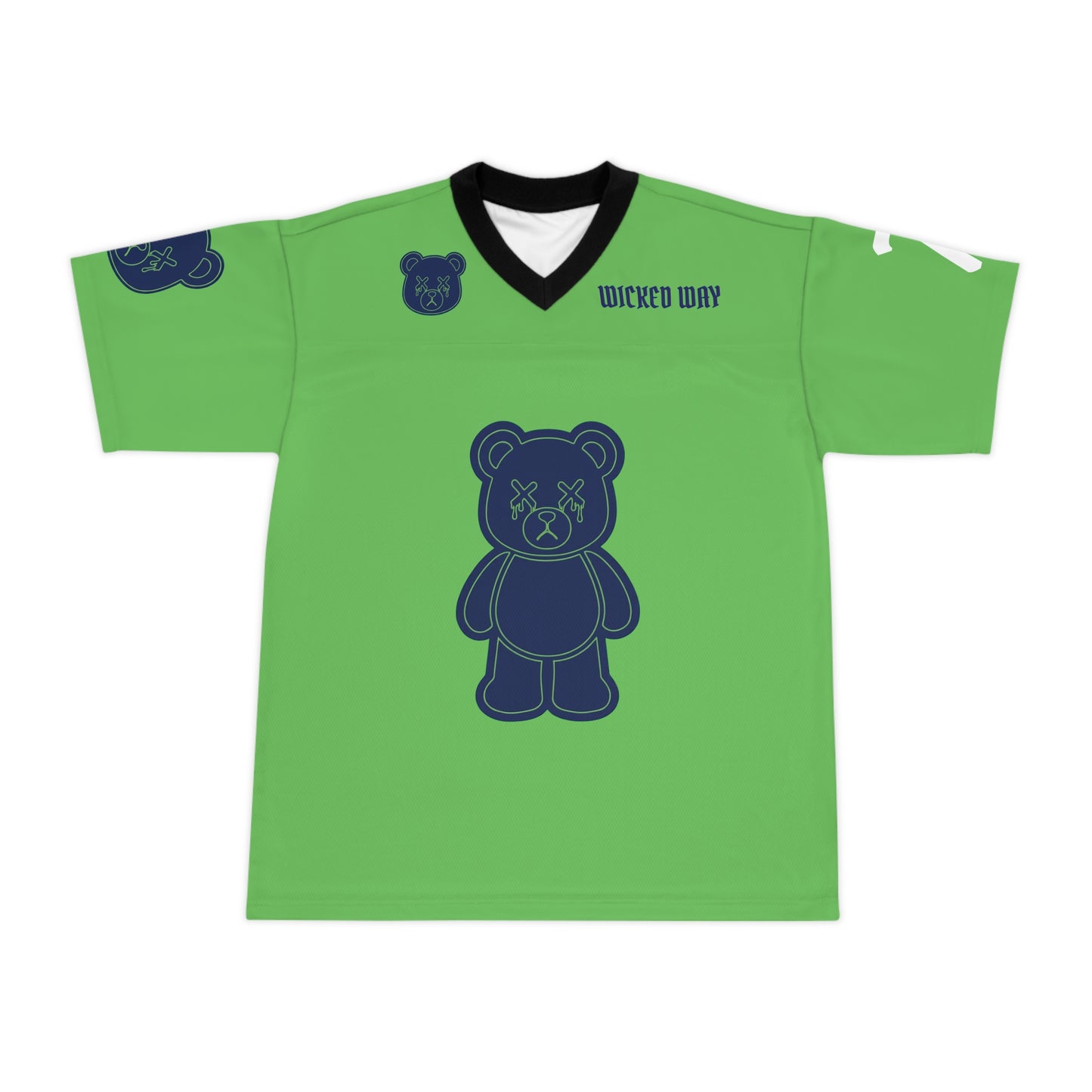 "Wicked Way" #7 Nwosu Deady Bears Football Jersey