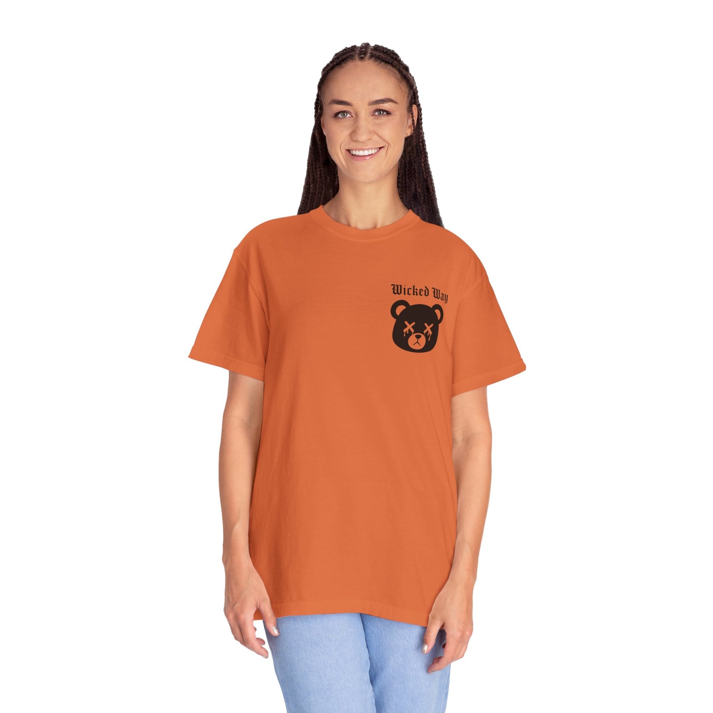 "Wicked Way" Dead Bear Head Pocket Logo Graphic T-Shirt (Multi Color Options)