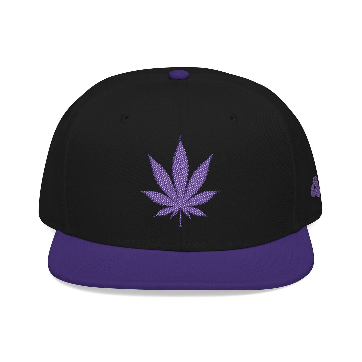 "Hippie Highway" 420 Purple Pot Leaf Snapback Hat