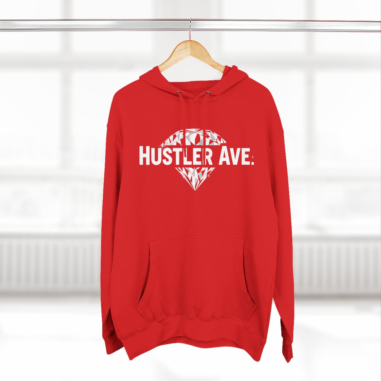 Base "Hustler Ave" Diamond Status College Hoodie