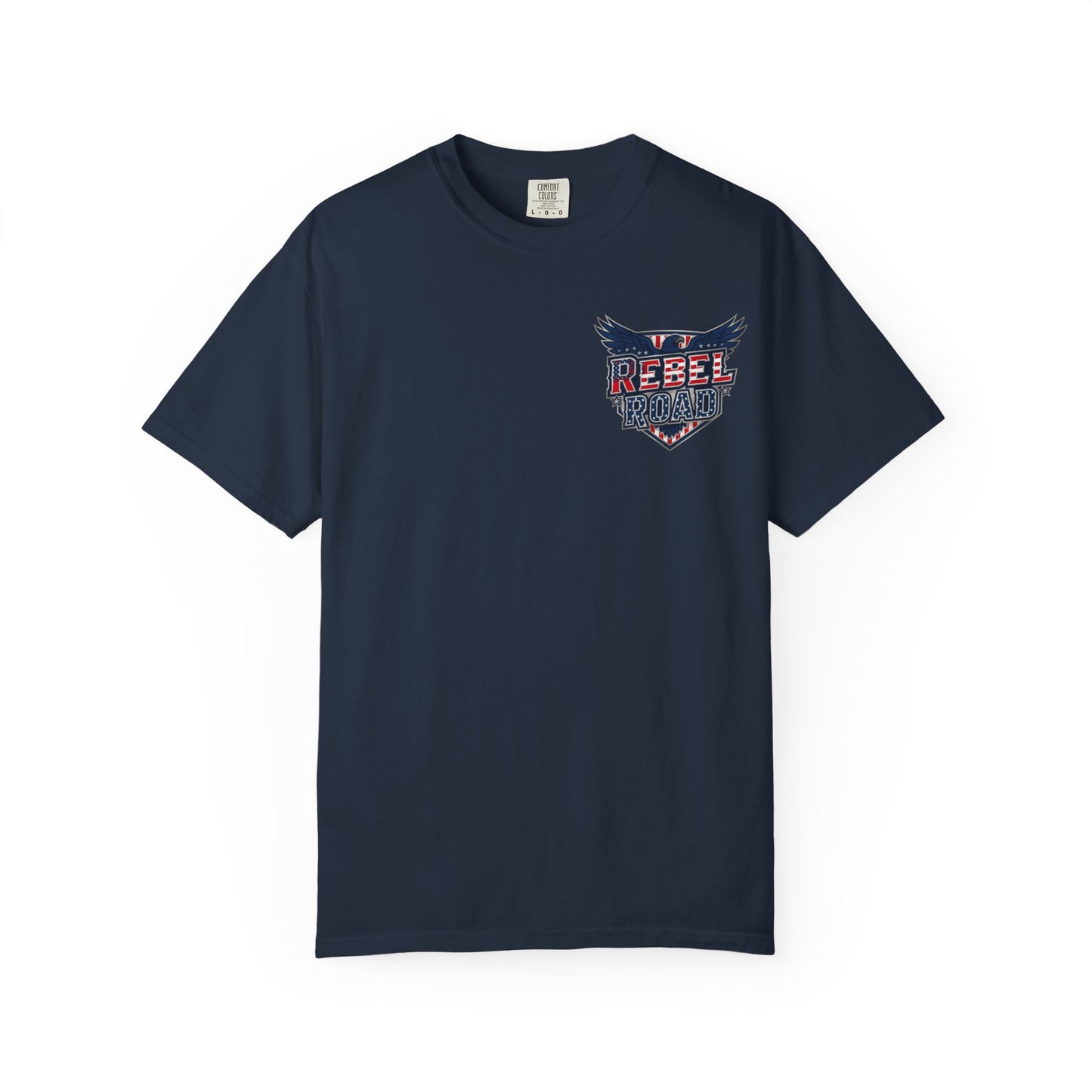 "Rebel Road" American Dream Pocket Logo Graphic Tee