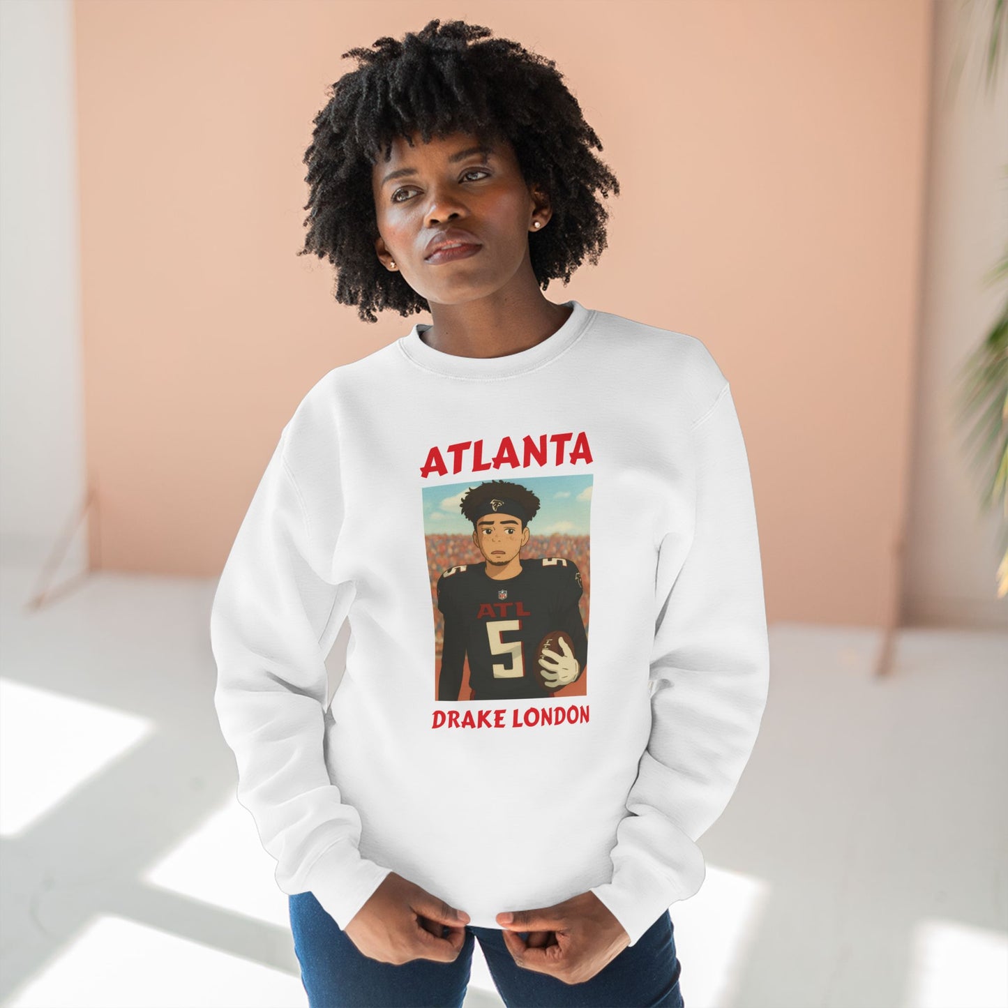 Anime Football 'Atlanta Drake London' Crewneck Sweatshirt