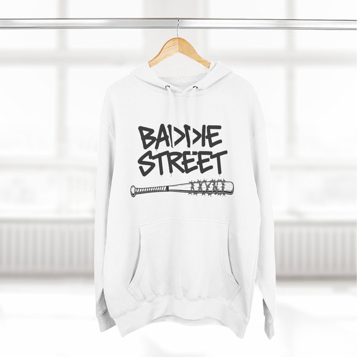 "Baddie Street" Baddie Bat V5 Fleece Hoodie