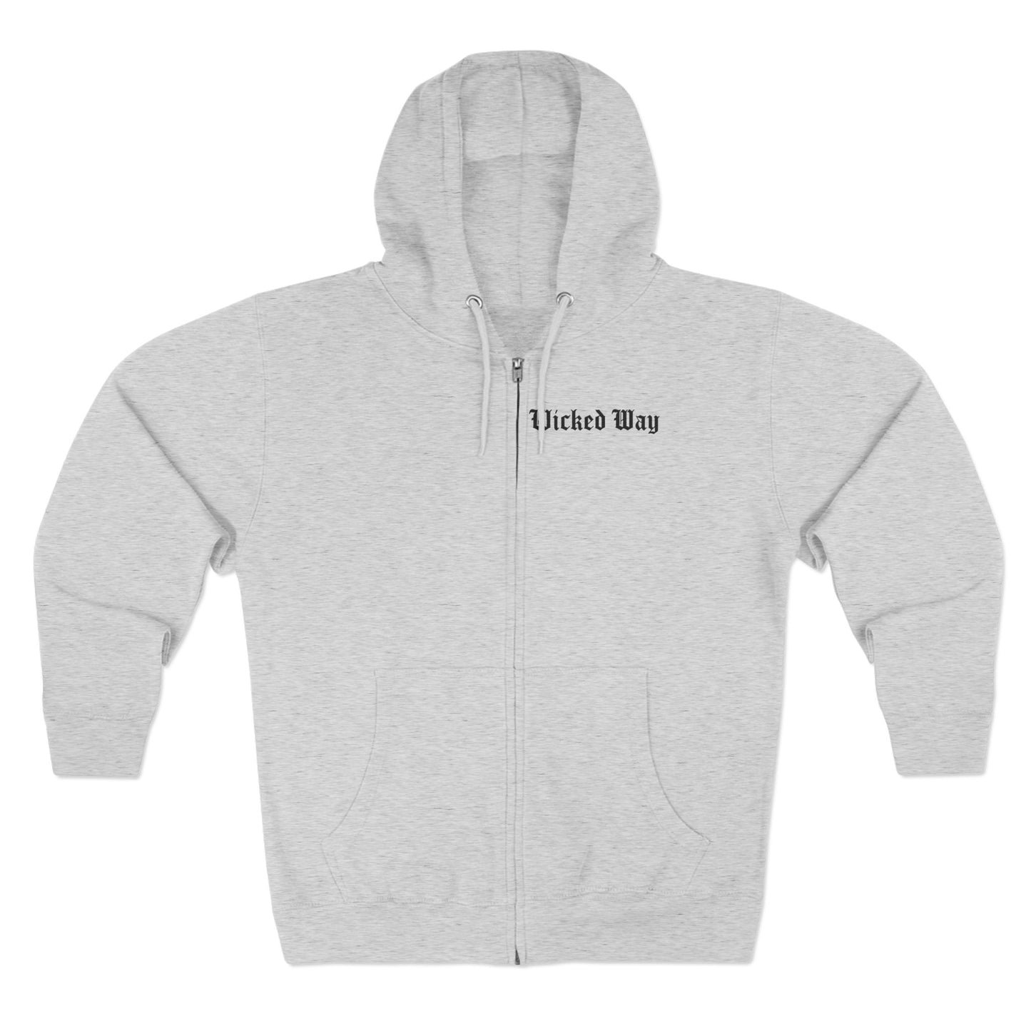 "Wicked Way" Deady Bear Head Zip Hoodie