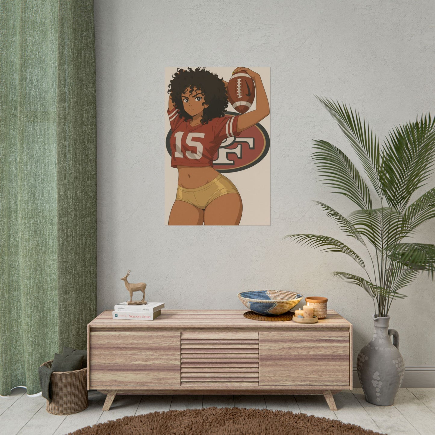 Loco Fits Anime Girls '49ers Girls 1' Poster