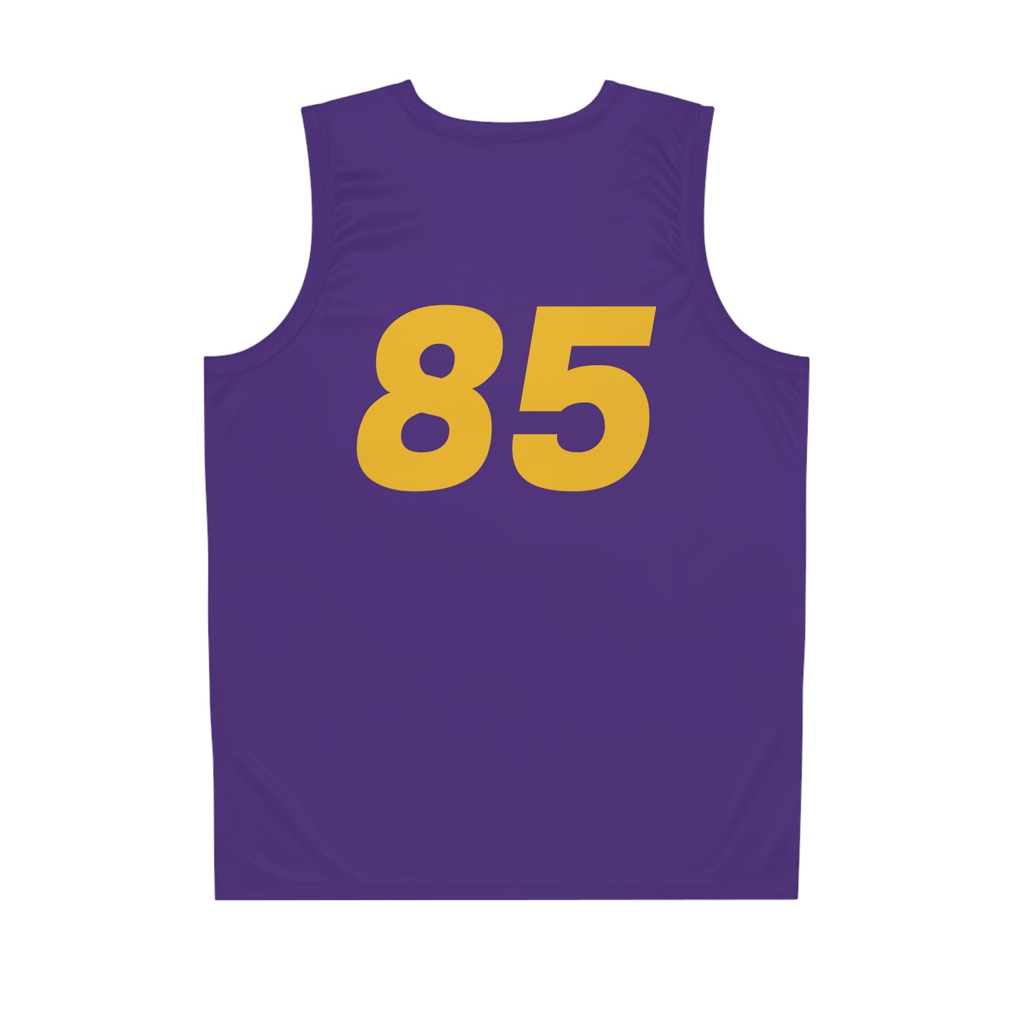 Purple "Rebel Road" #85 Straight Away Basketball Jersey