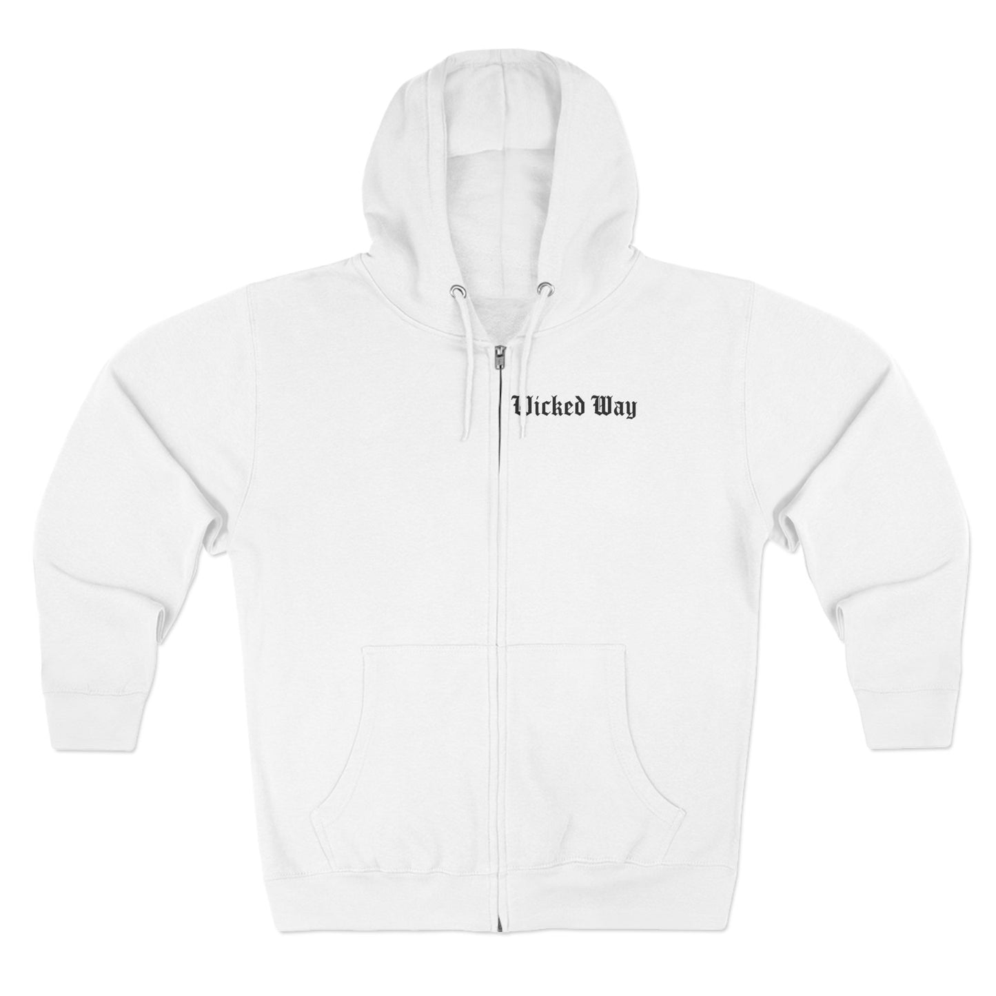 "Wicked Way" Deady Bear Head Zip Hoodie