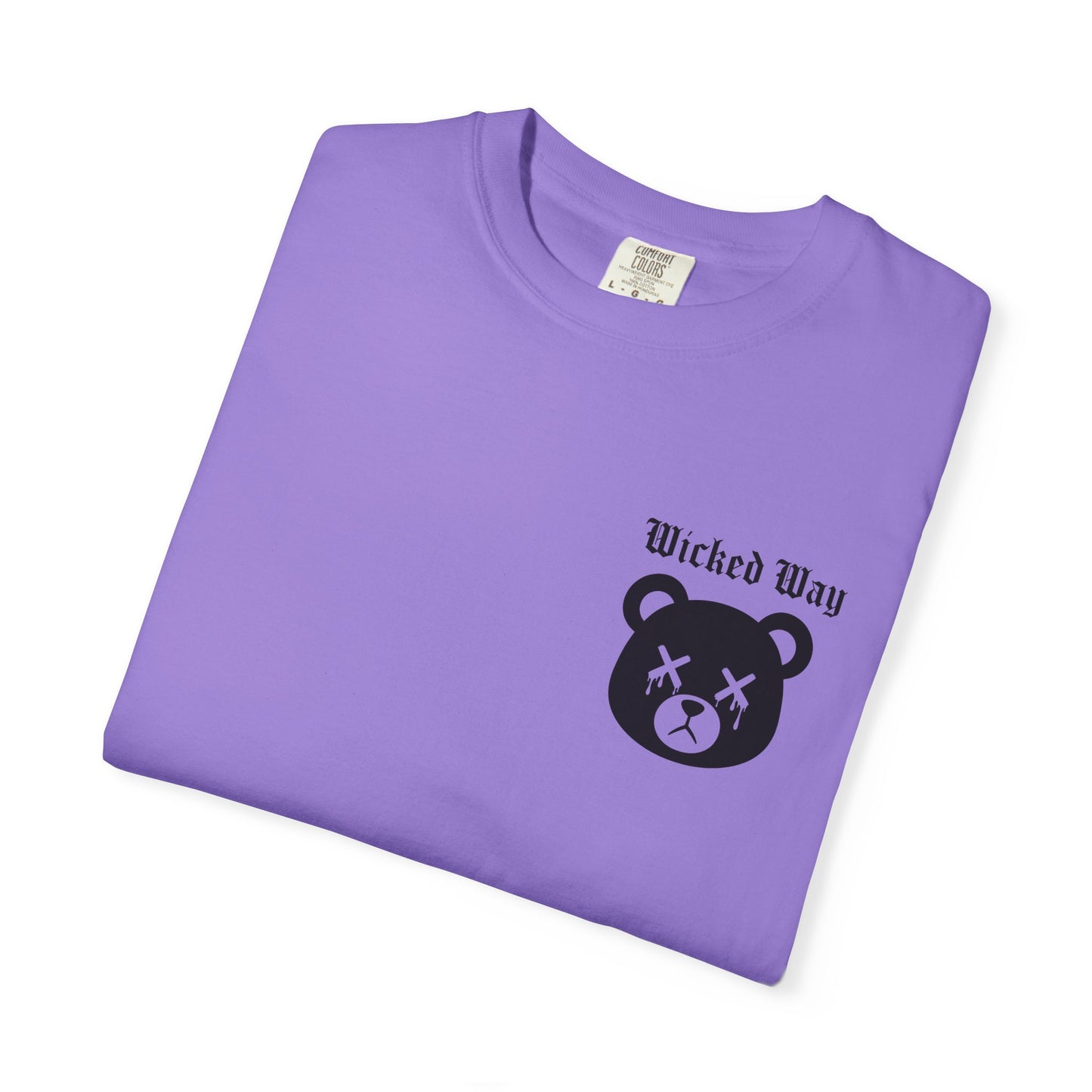 "Wicked Way" Dead Bear Head Pocket Logo Graphic T-Shirt (Multi Color Options)
