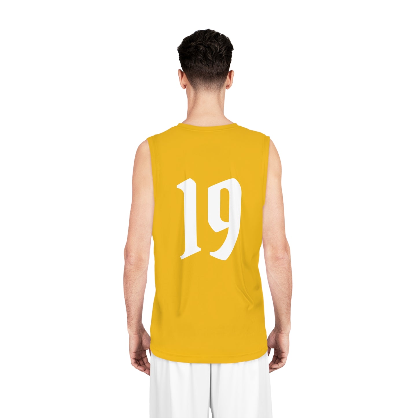 Yellow & White "Wicked Way" #19 Alt. Basketball Jersey