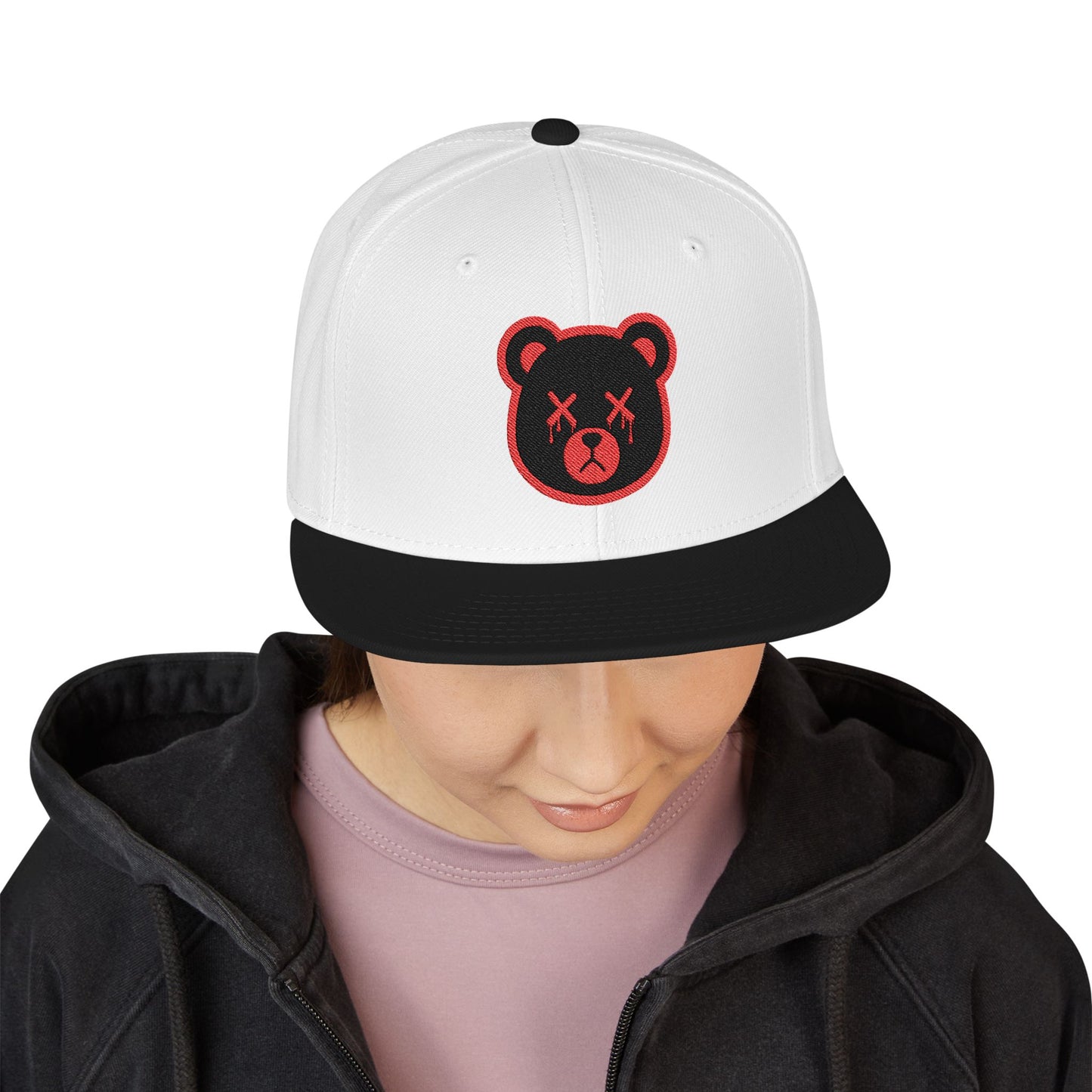 "Wicked Way" Deady Bear Embroidered Snapback Cap