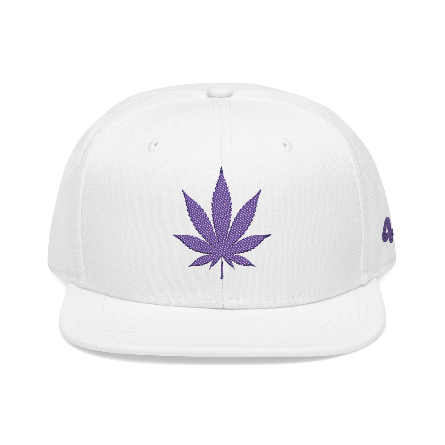 "Hippie Highway" 420 Purple Pot Leaf Snapback Hat