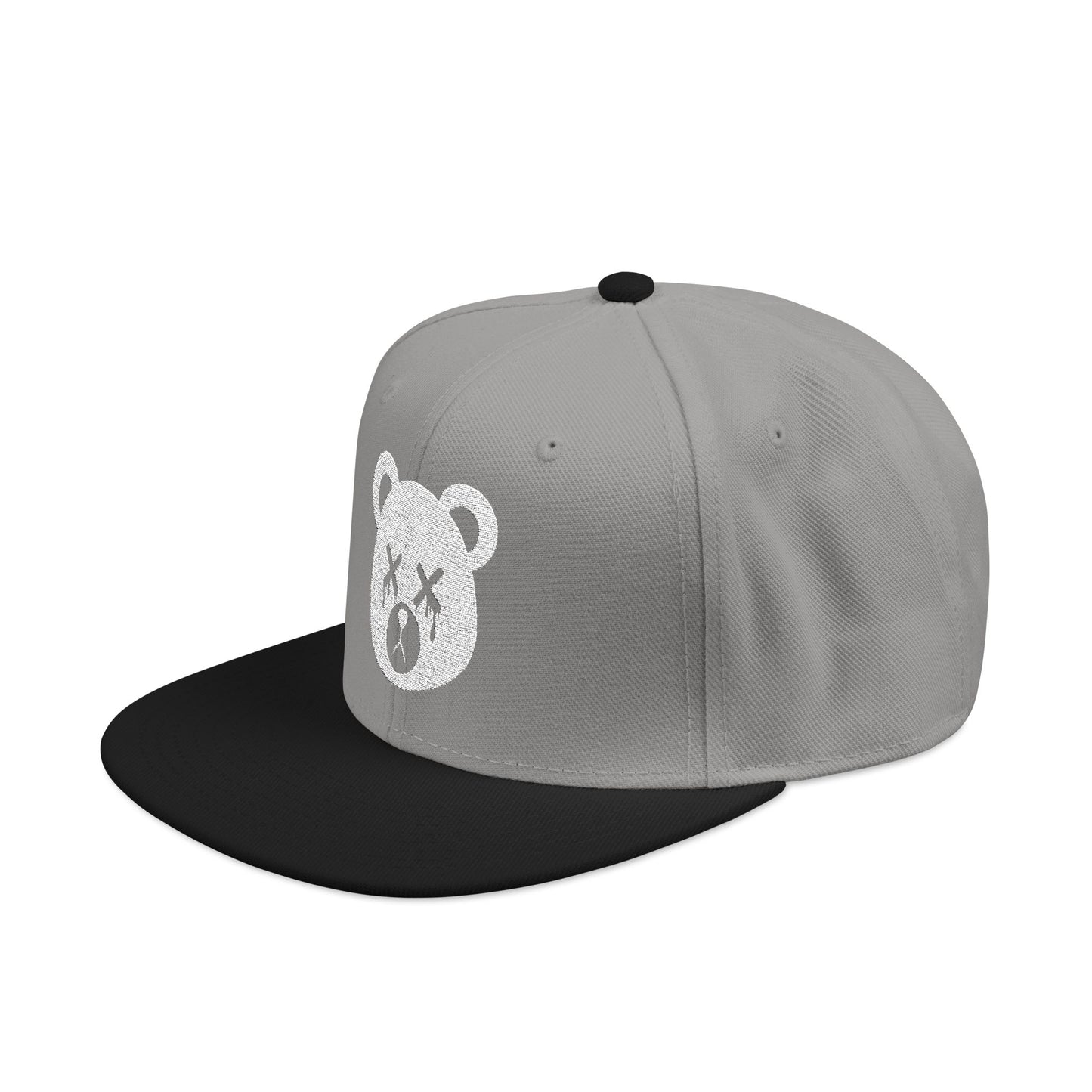 "Wicked Way" Dead Bear Head Alt. White Logo Snapback Hat (Multi Color Options)