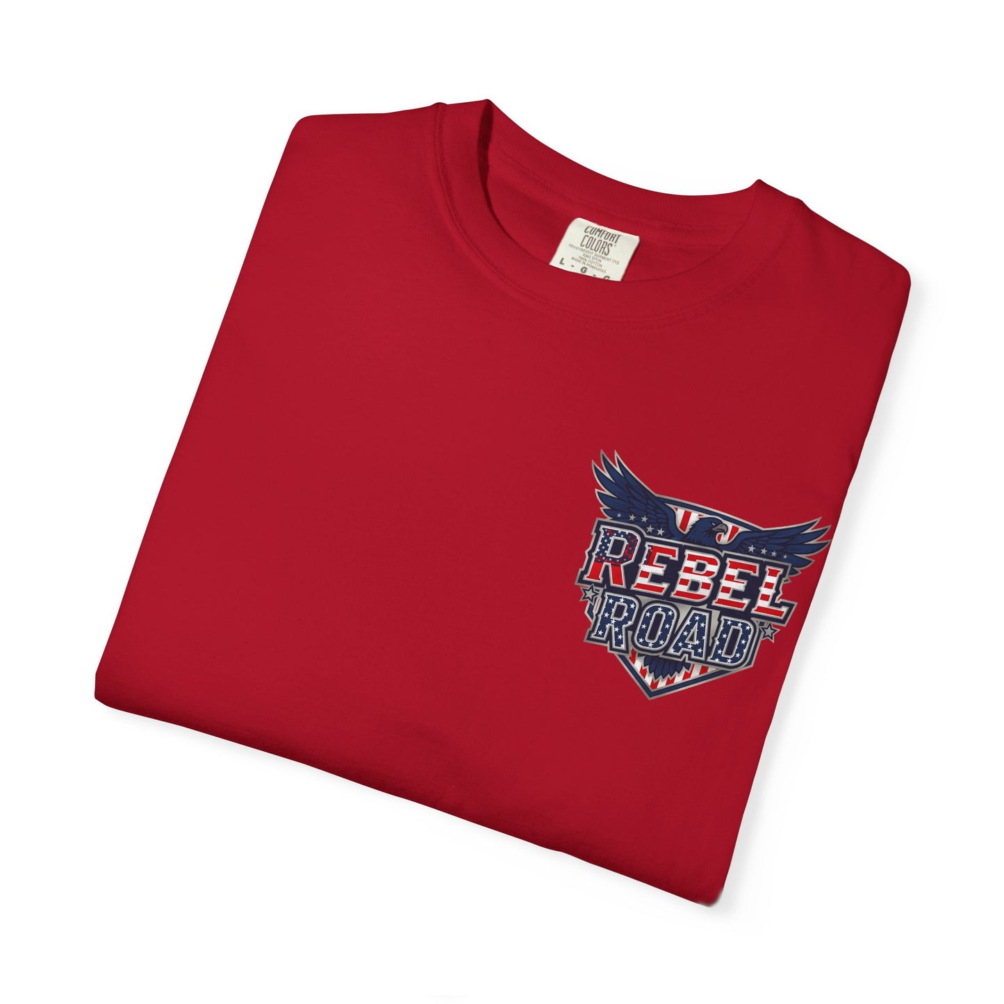 "Rebel Road" American Dream Pocket Logo Graphic Tee