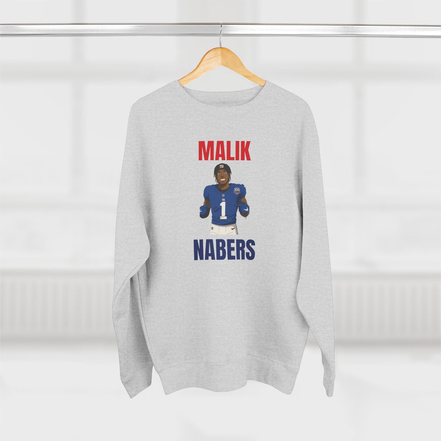 Anime Football 'Malik Nabers' Crewneck Sweatshirt