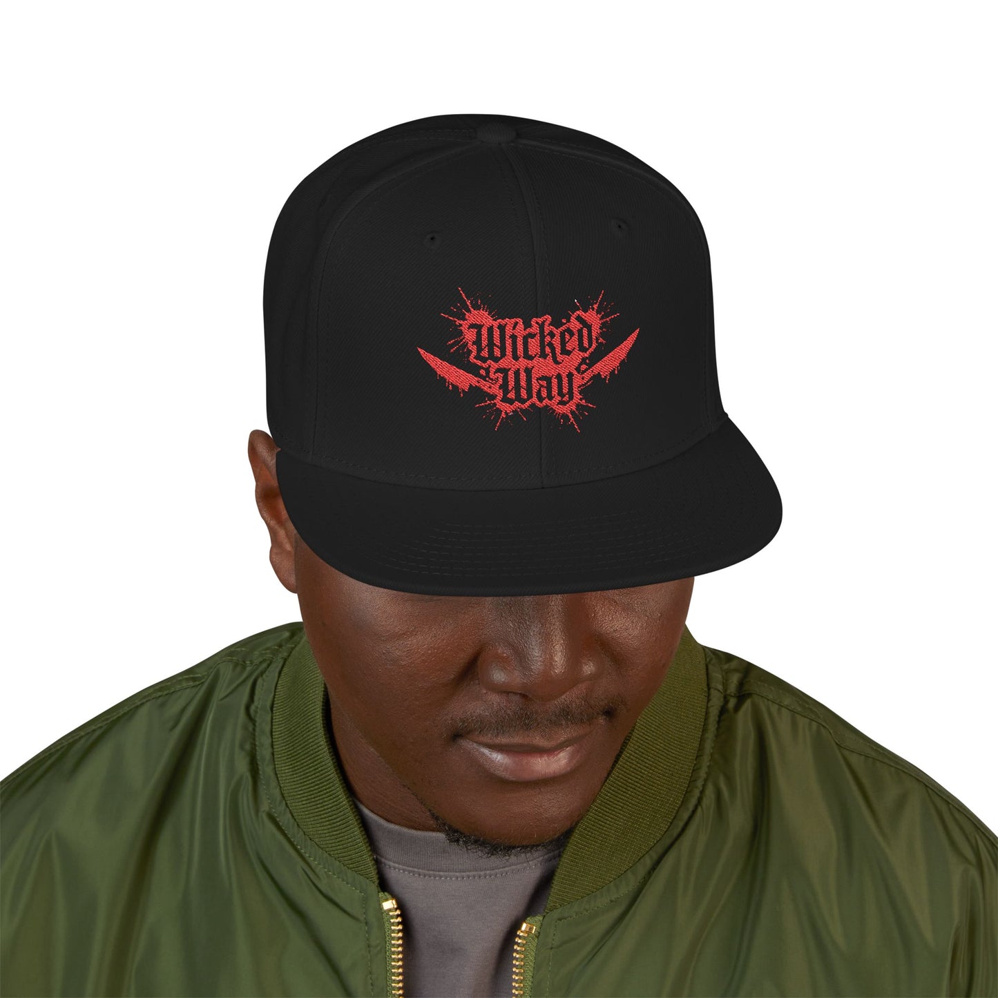 Black "Wicked Way" #9 Double Kitchen Knives Snapback