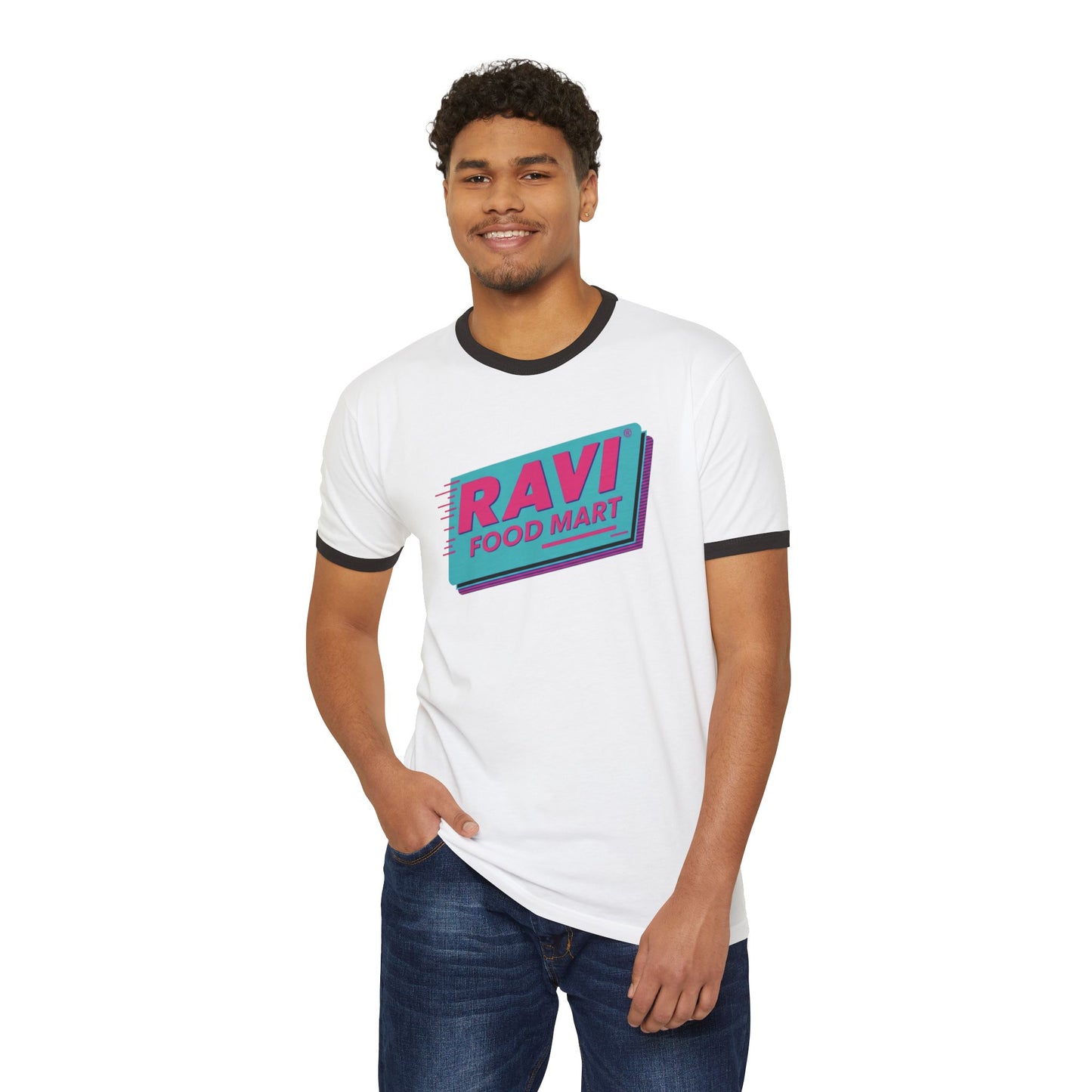 Ravi Food Mart Retro Ringer T-Shirt