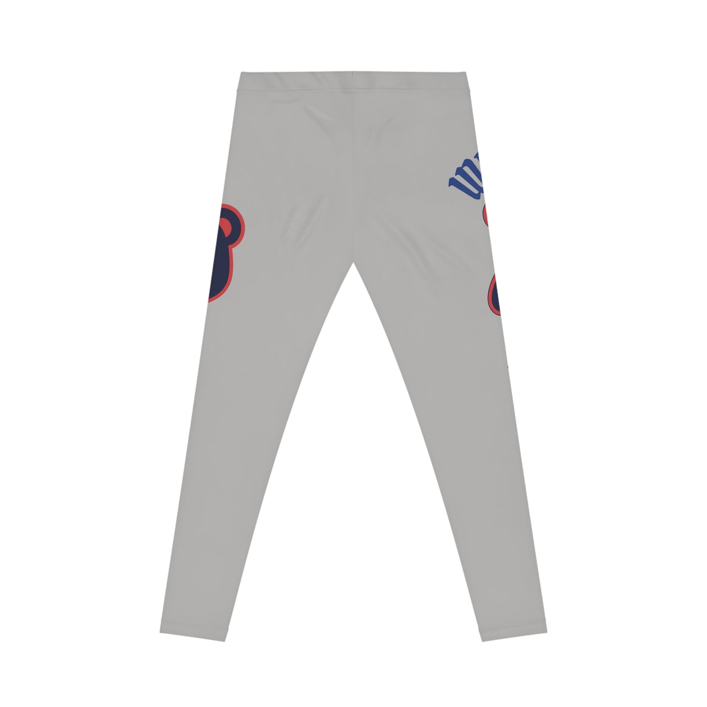 "Wicked Way" Deady Bears Light Grey, Red & Blue Women's Casual Leggings