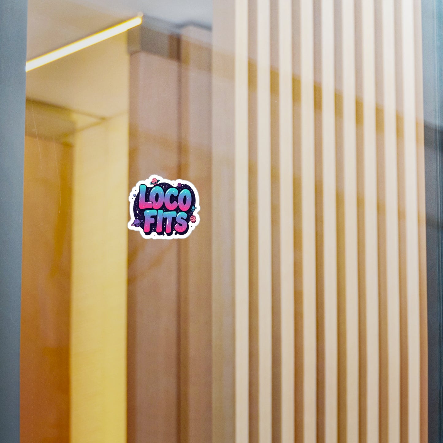 "Cosmic Party" Loco Fits Kiss-Cut Sticker
