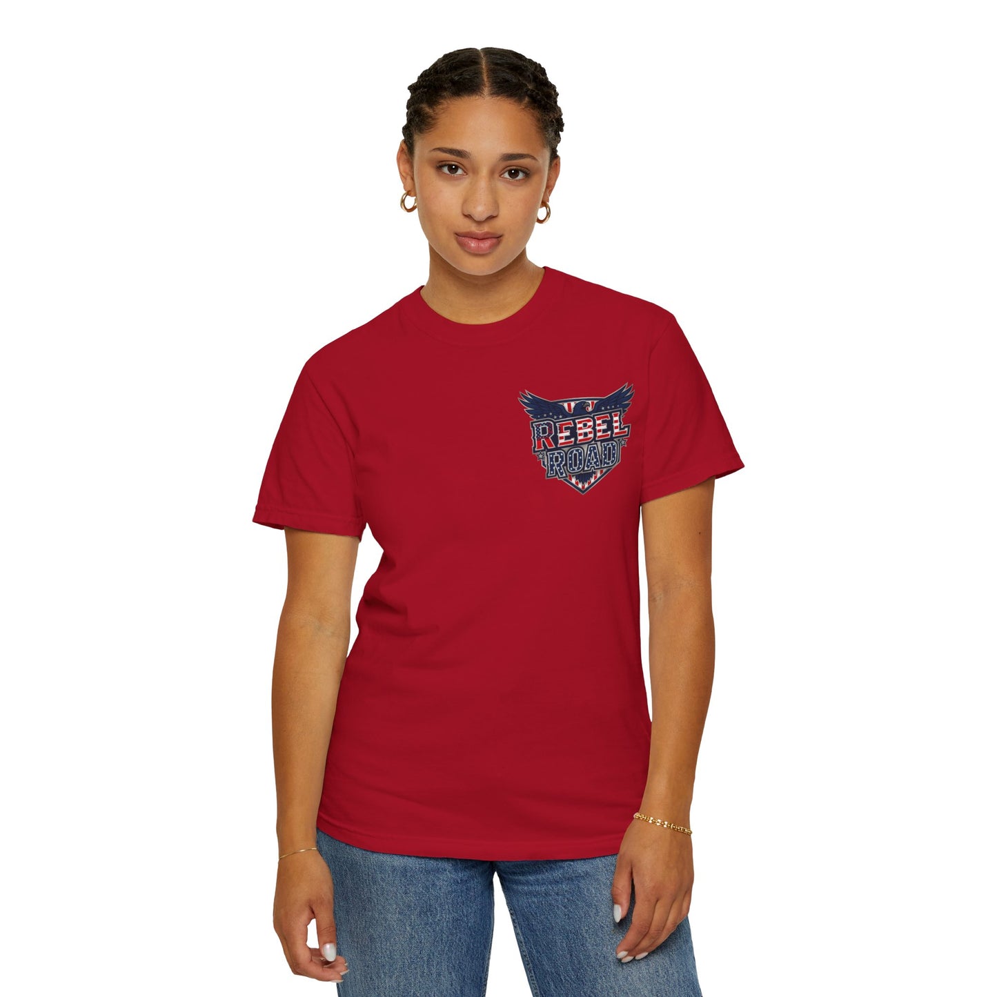 "Rebel Road" American Dream Pocket Logo Graphic Tee