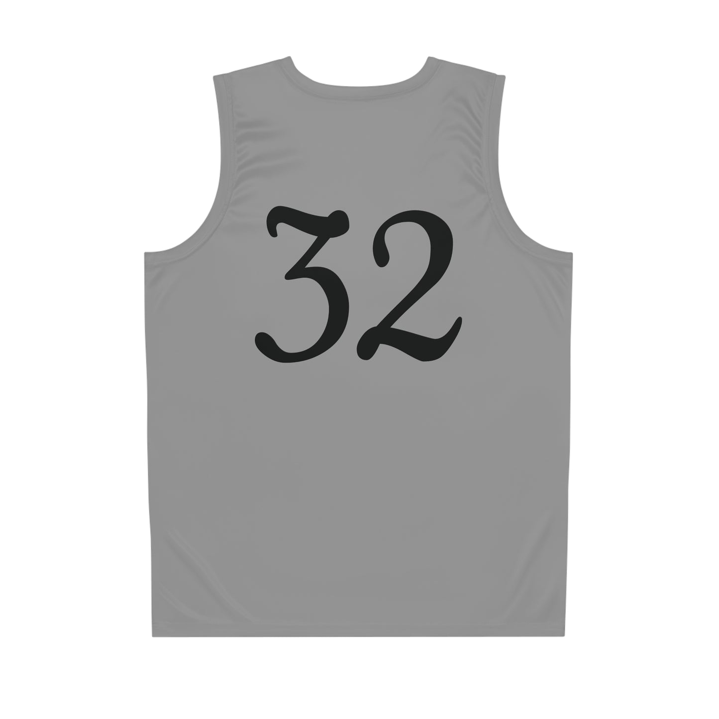Grey "Hustler Ave" #32 All Business Alt. Basketball Jersey