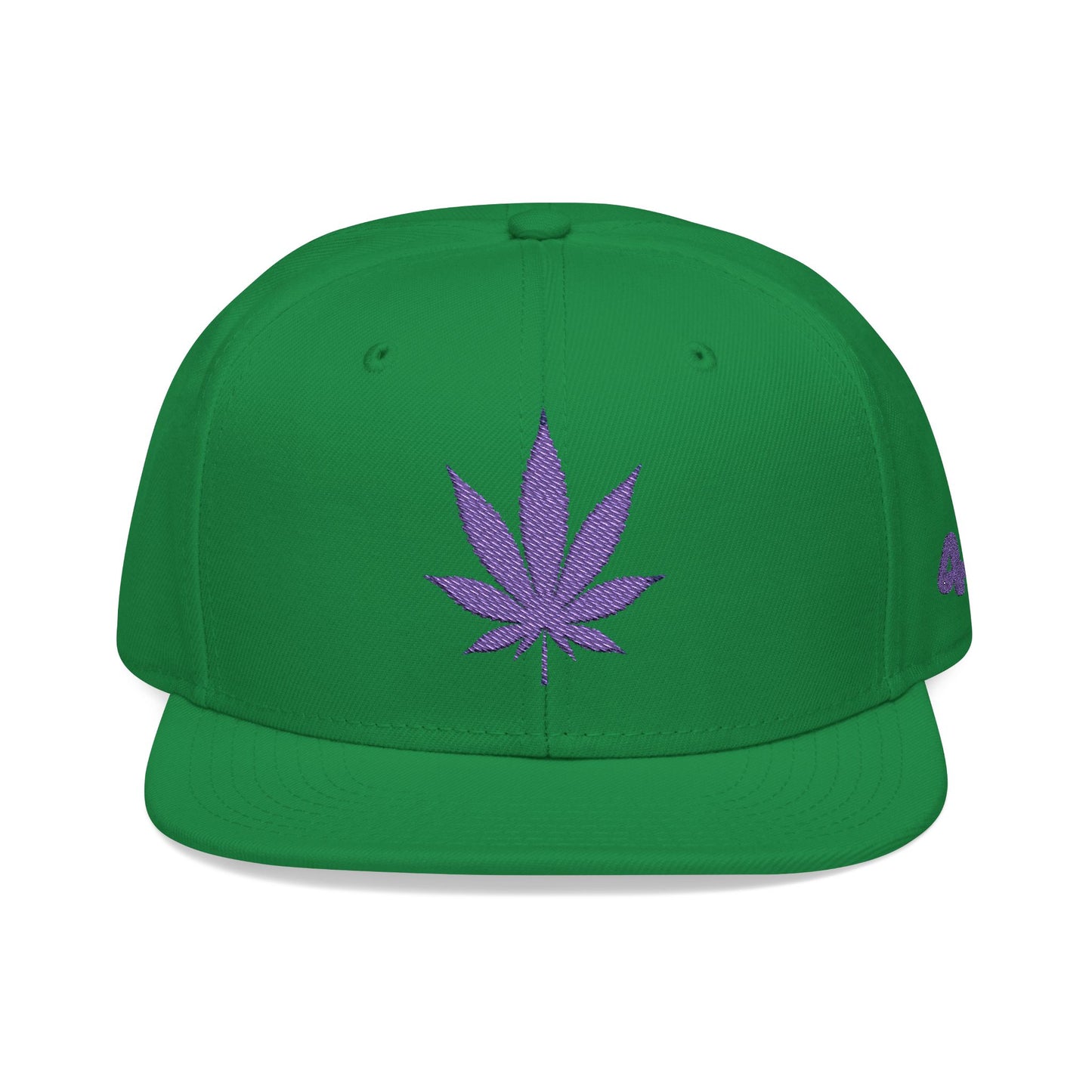 "Hippie Highway" 420 Purple Pot Leaf Snapback Hat