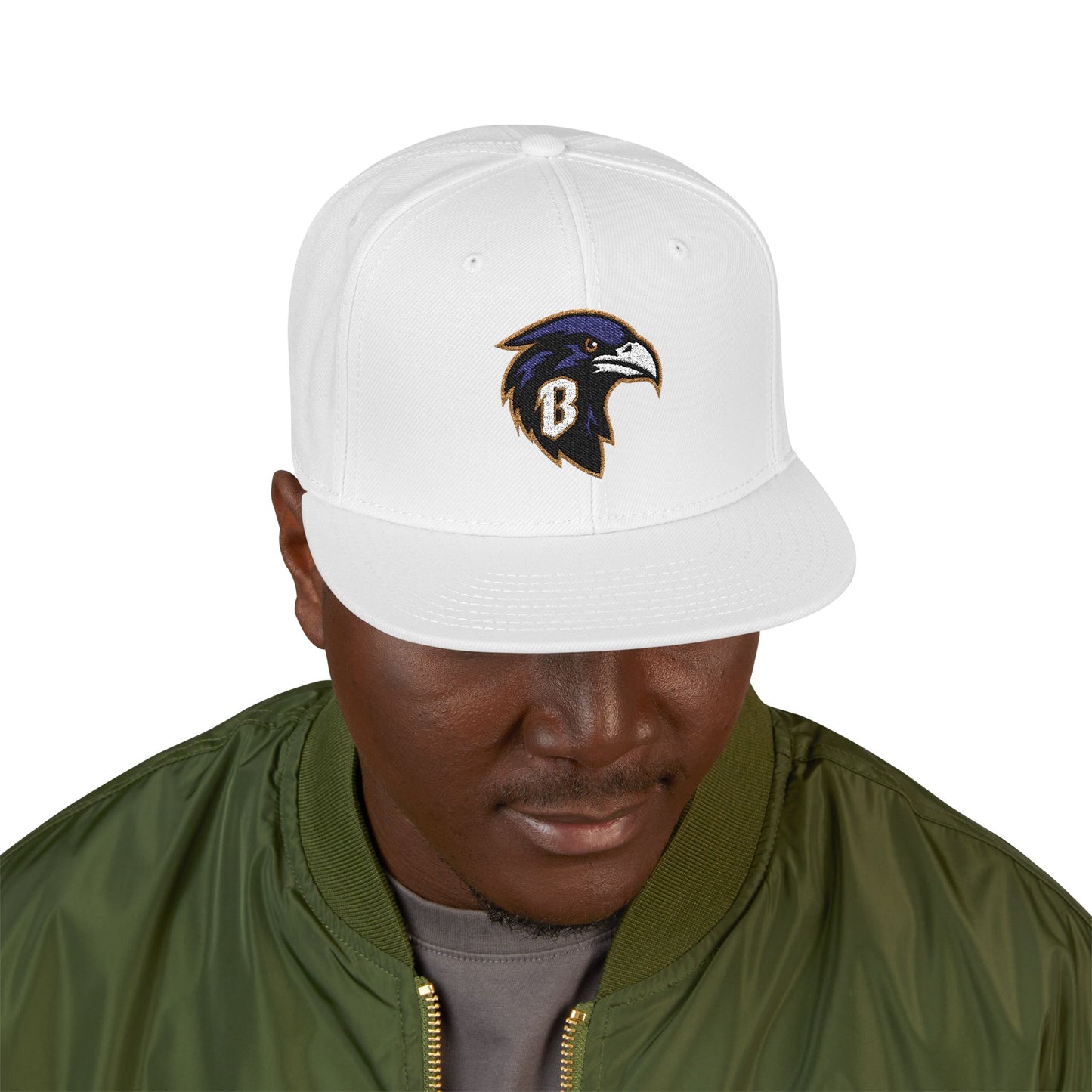 Loco Fits "NFL Baltimore Ravens B Concept Logo" Snapback (Embroidery)