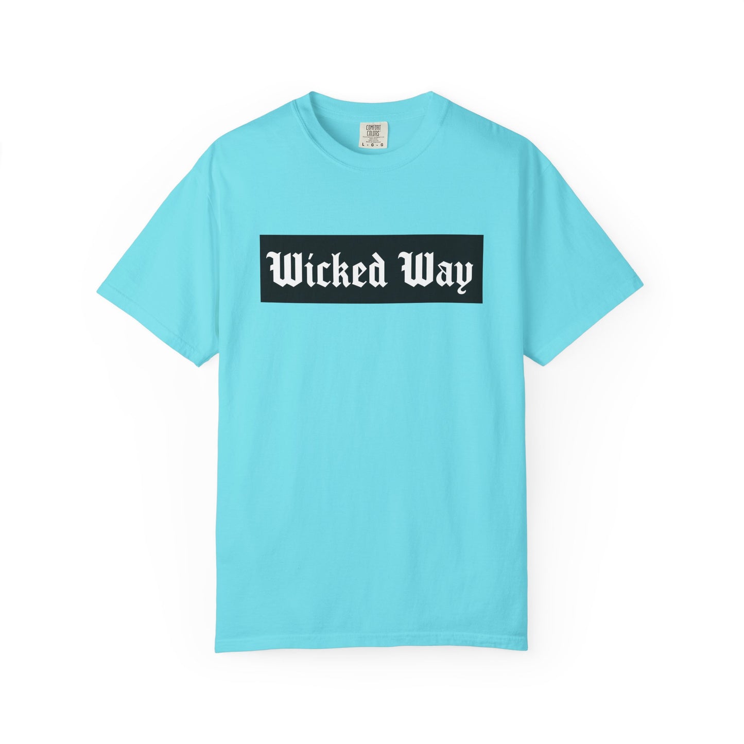 "Wicked Way" Block Gothic Lettering T-shirt